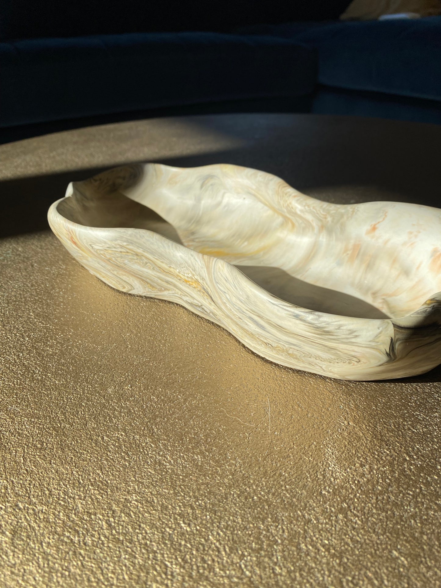 Exklusive Jesin Schale 30 × 13 cm – Modernes Wohnaccessoire in Steinoptik