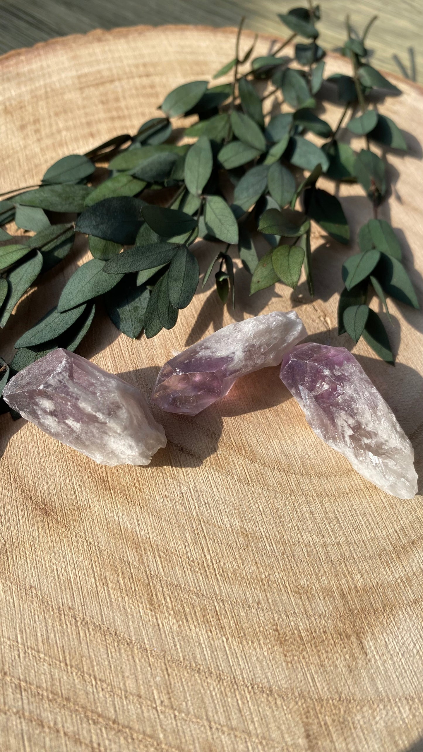 Amethyst Rohspitzen Set – echte Amethyst Kristalle