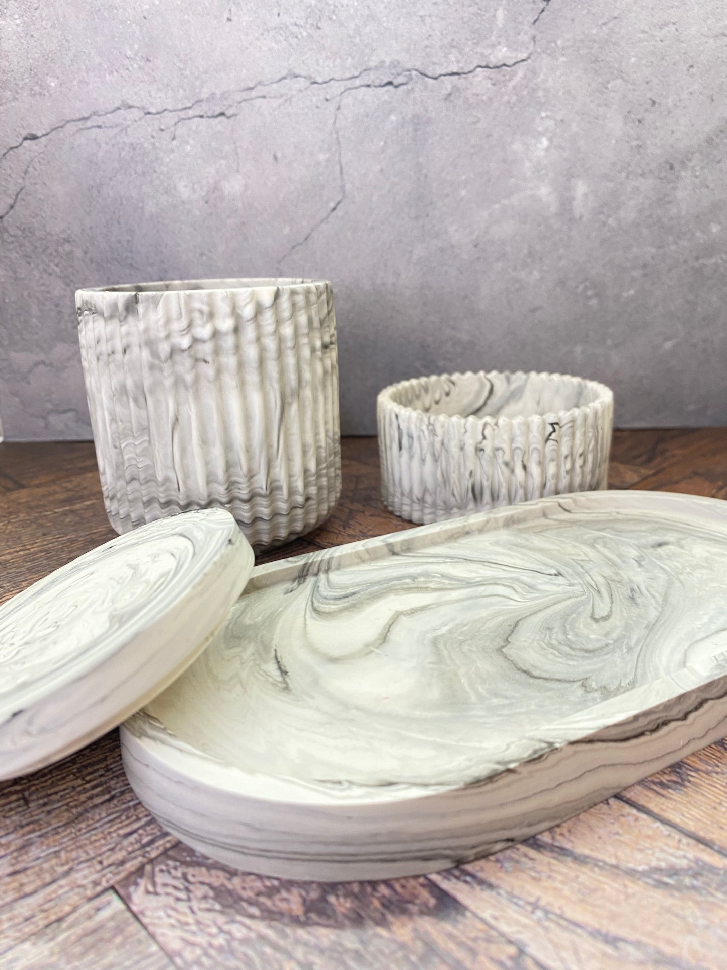 Handgemachtes Jesin Deko Set mit optionalem Amethyst Deckel