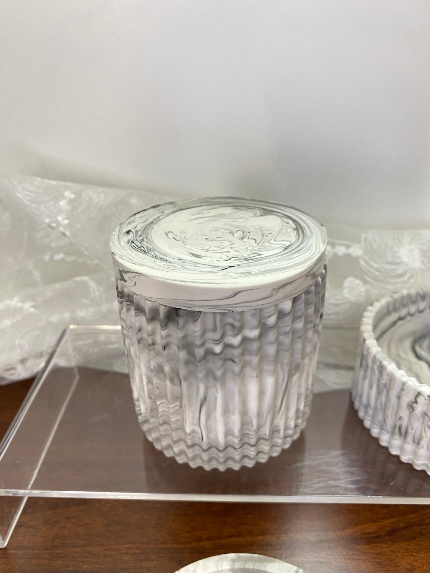 Handgemachtes Jesin Deko Set mit optionalem Amethyst Deckel