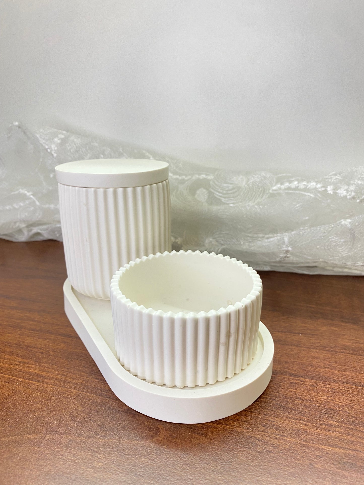 Handgemachtes Jesin Deko Set mit optionalem Amethyst Deckel