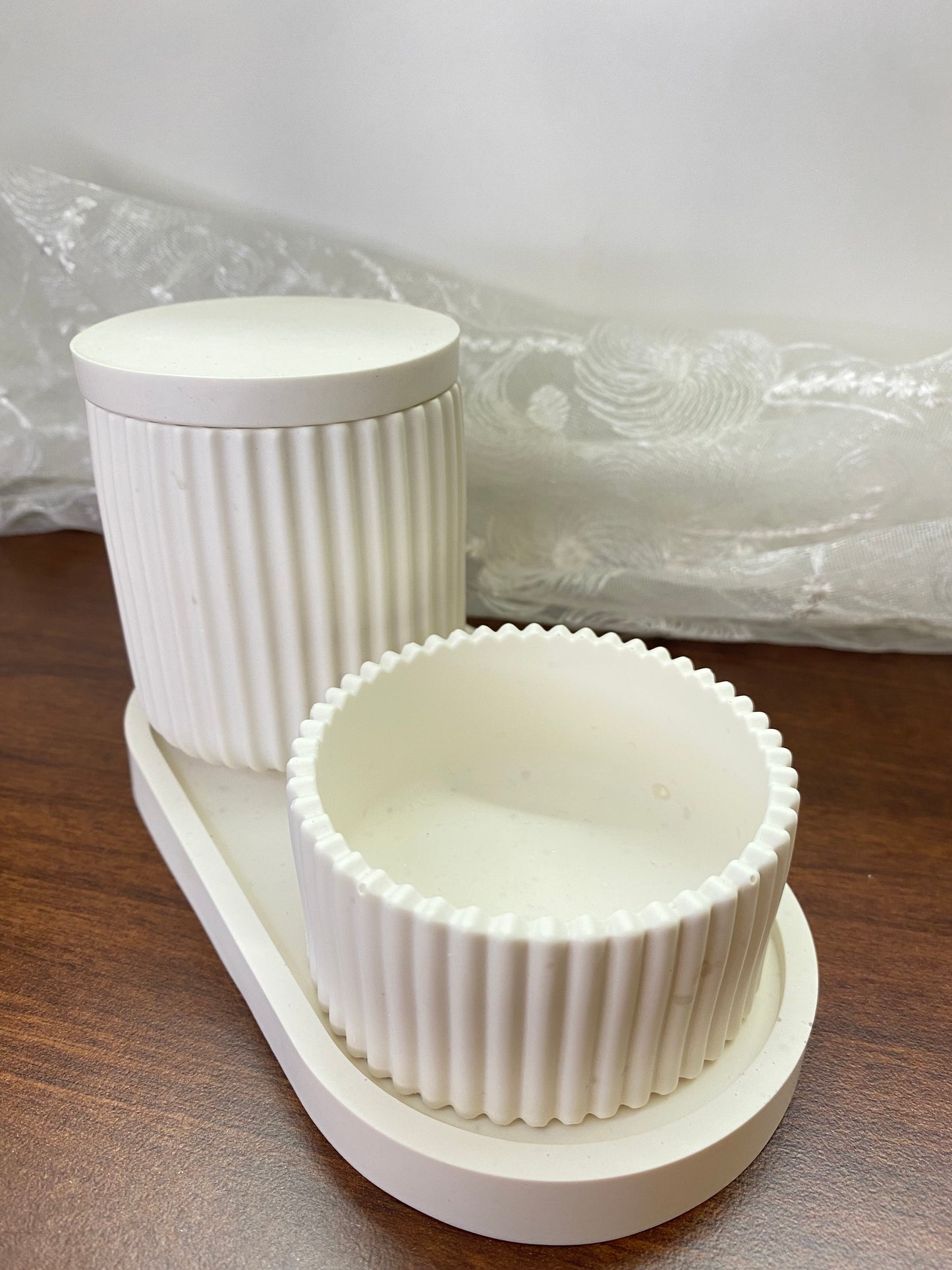 Handgemachtes Jesin Deko Set mit optionalem Amethyst Deckel