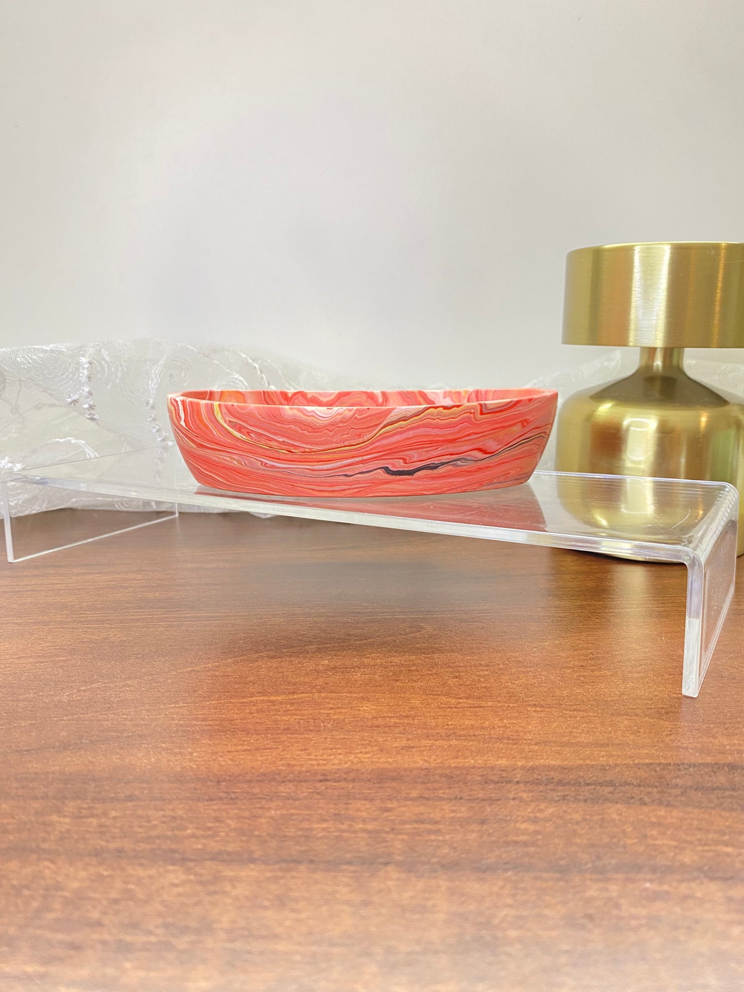 " SPICY KISS " | Handgemachtes Jesin Schälchen in Rot – Stilvolle Wohnungsdeko