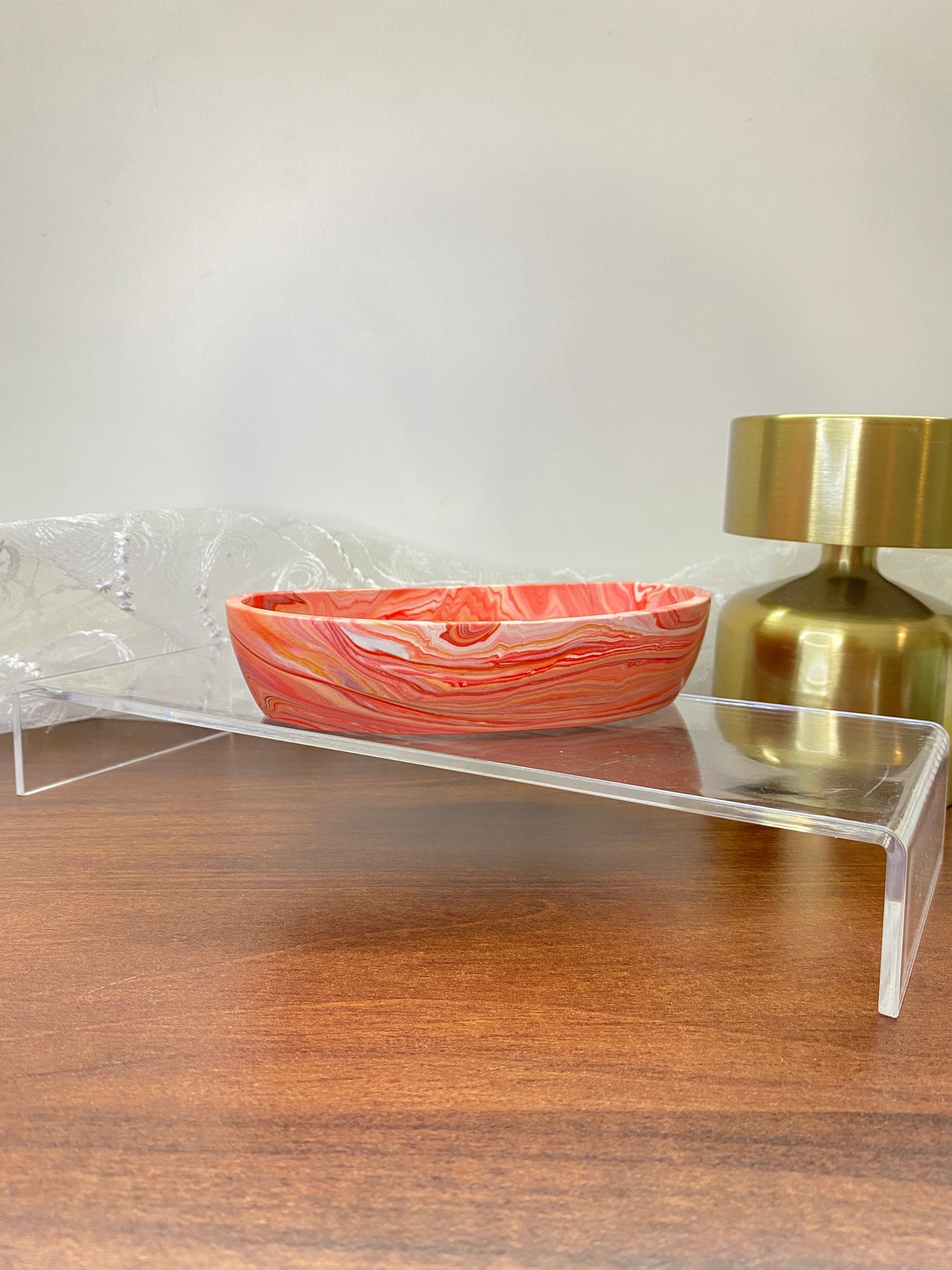 " SPICY KISS " | Handgemachtes Jesin Schälchen in Rot – Stilvolle Wohnungsdeko