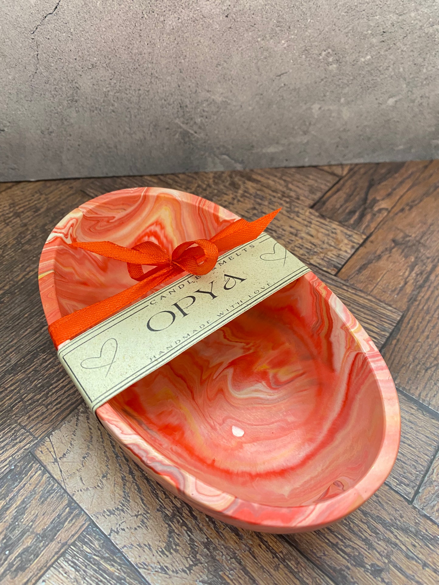 " SPICY KISS " | Handgemachtes Jesin Schälchen in Rot – Stilvolle Wohnungsdeko