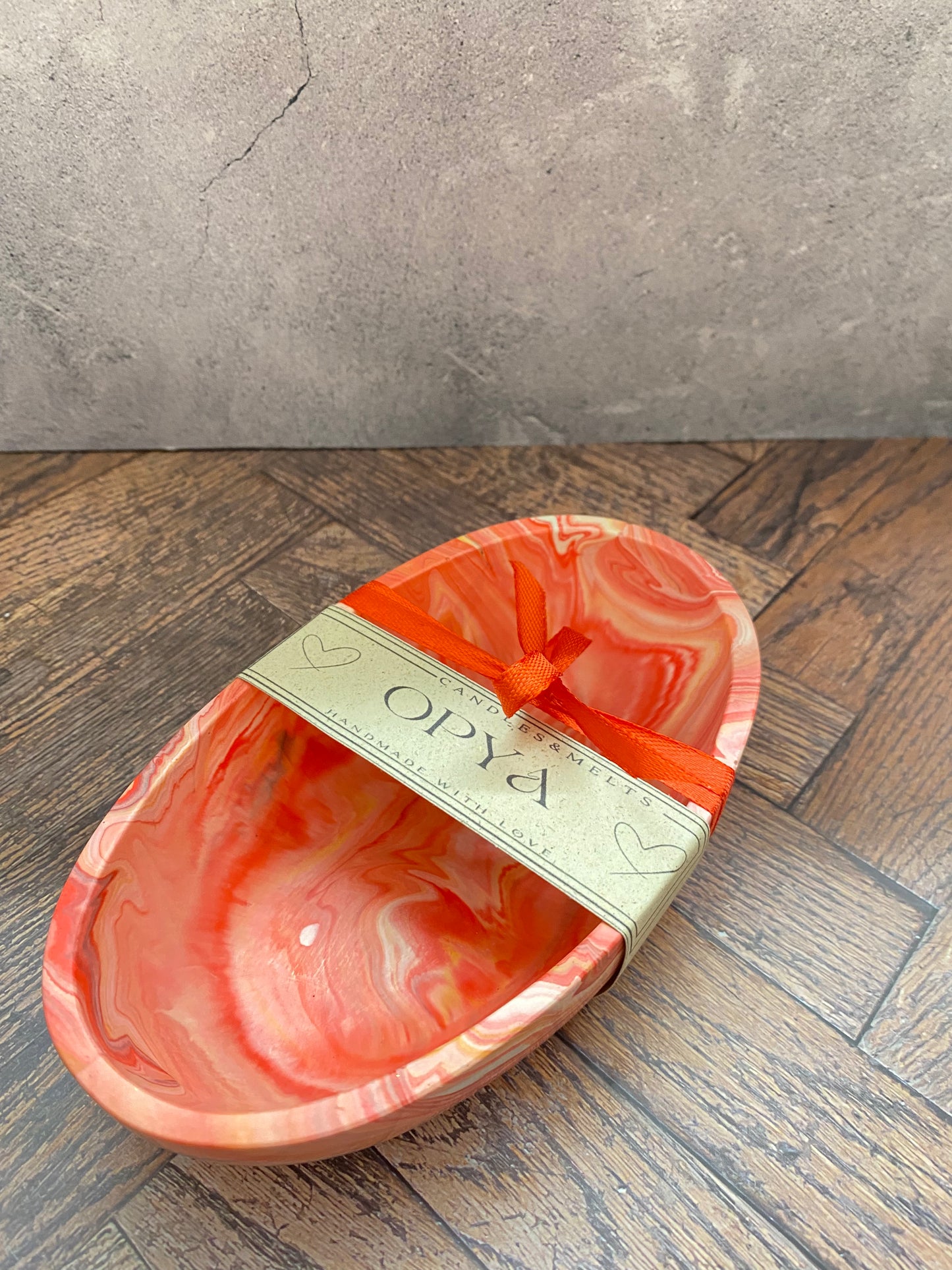 " SPICY KISS " | Handgemachtes Jesin Schälchen in Rot – Stilvolle Wohnungsdeko