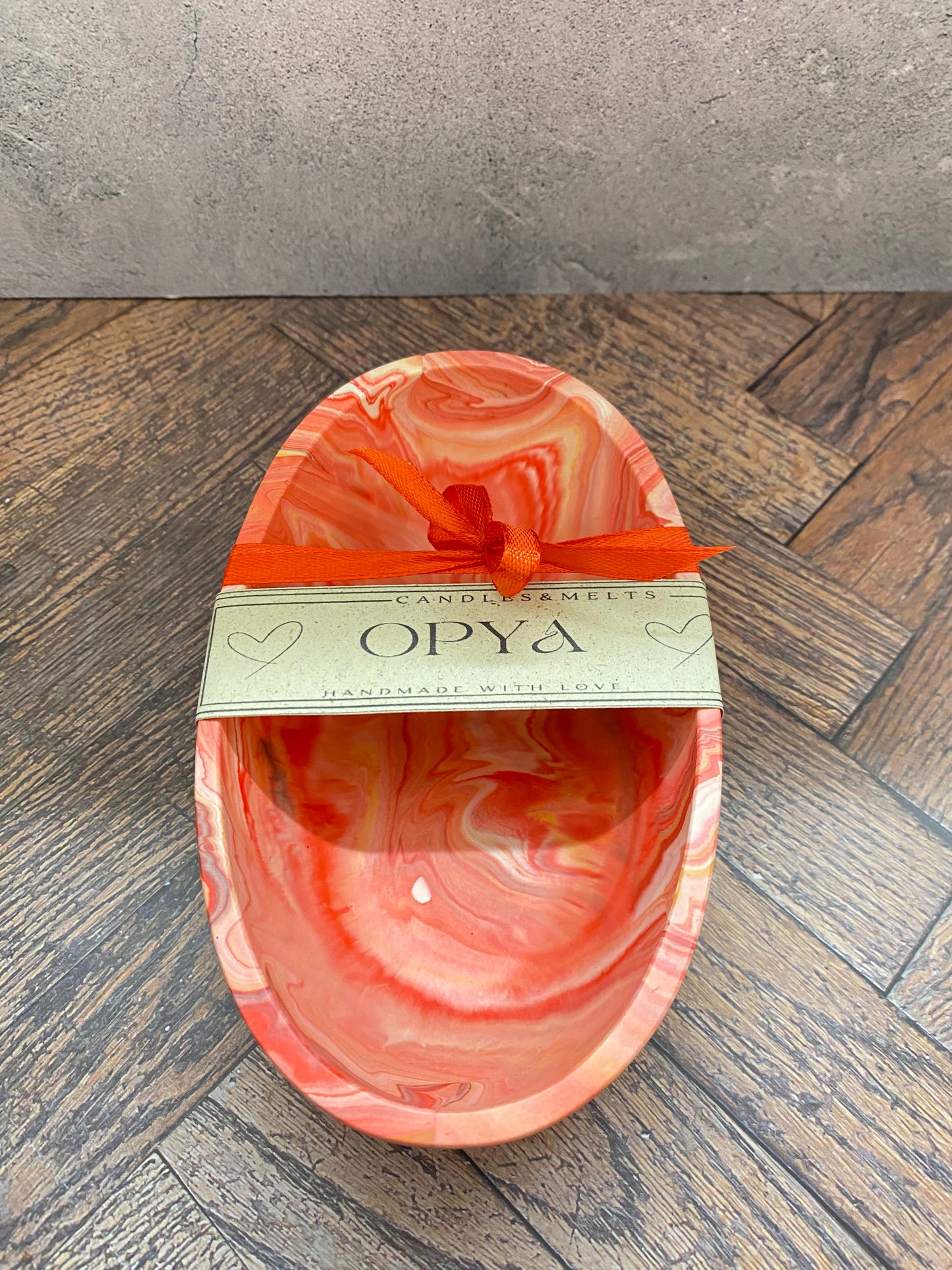 " SPICY KISS " | Handgemachtes Jesin Schälchen in Rot – Stilvolle Wohnungsdeko