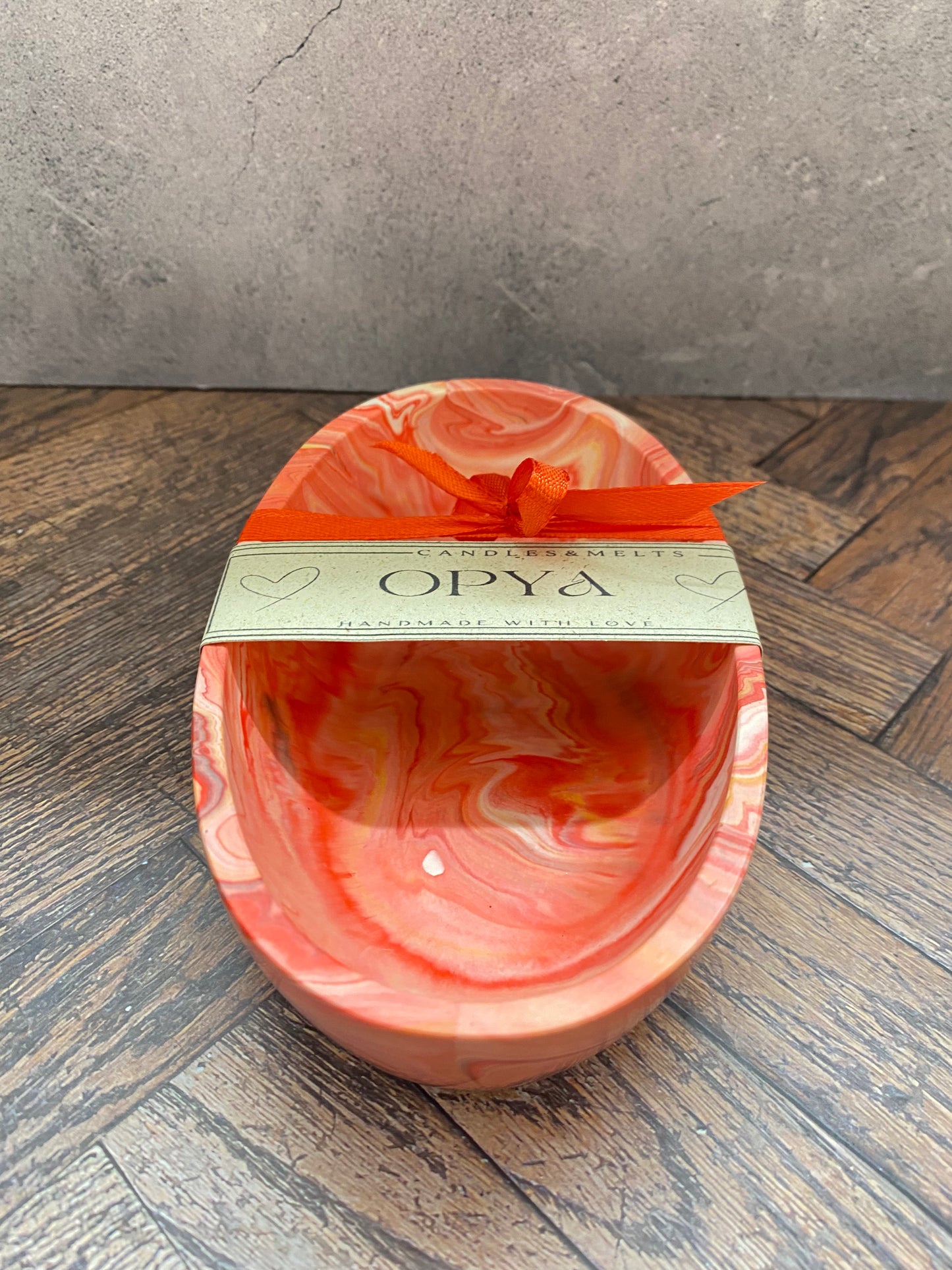 " SPICY KISS " | Handgemachtes Jesin Schälchen in Rot – Stilvolle Wohnungsdeko