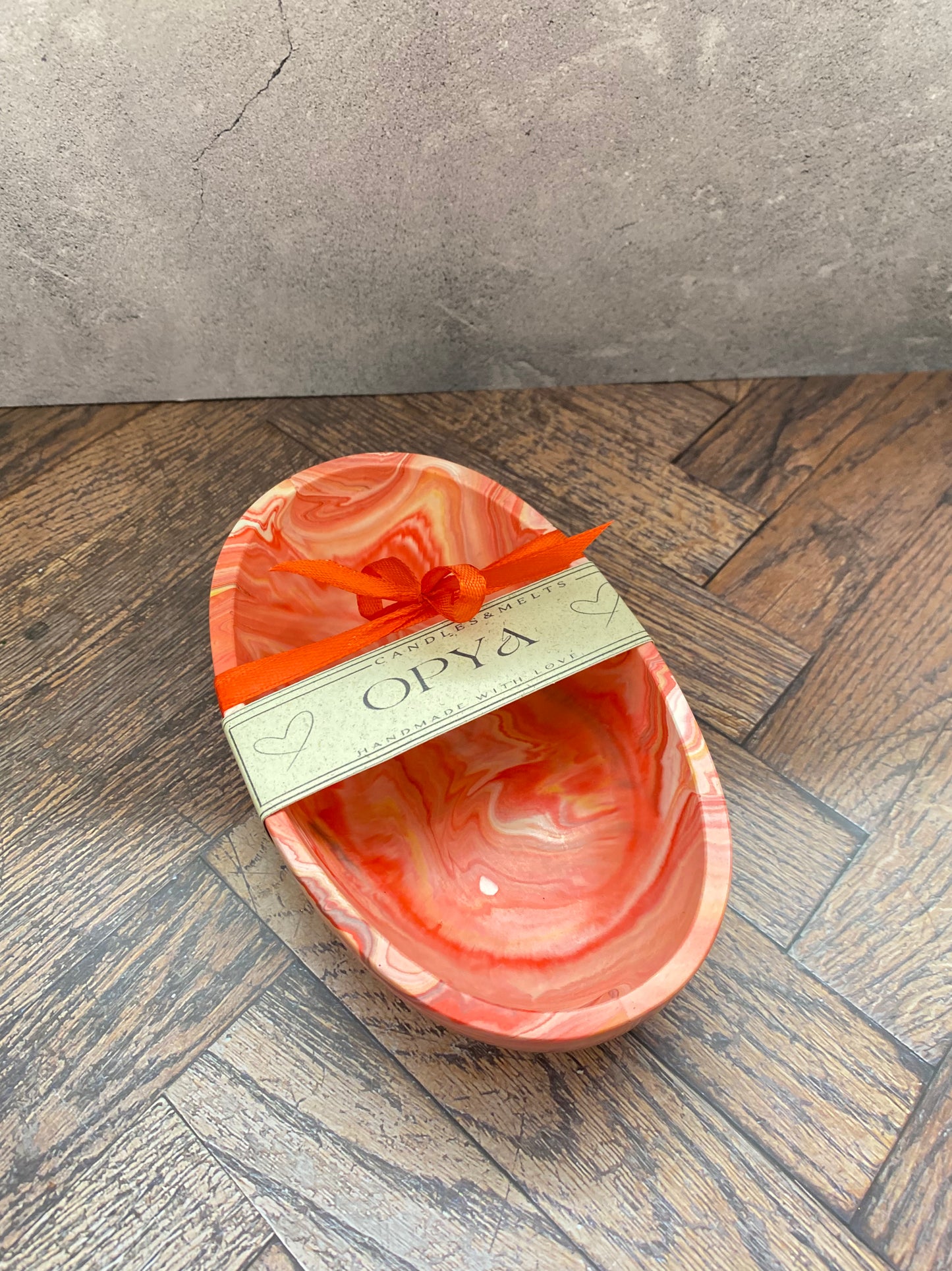 " SPICY KISS " | Handgemachtes Jesin Schälchen in Rot – Stilvolle Wohnungsdeko