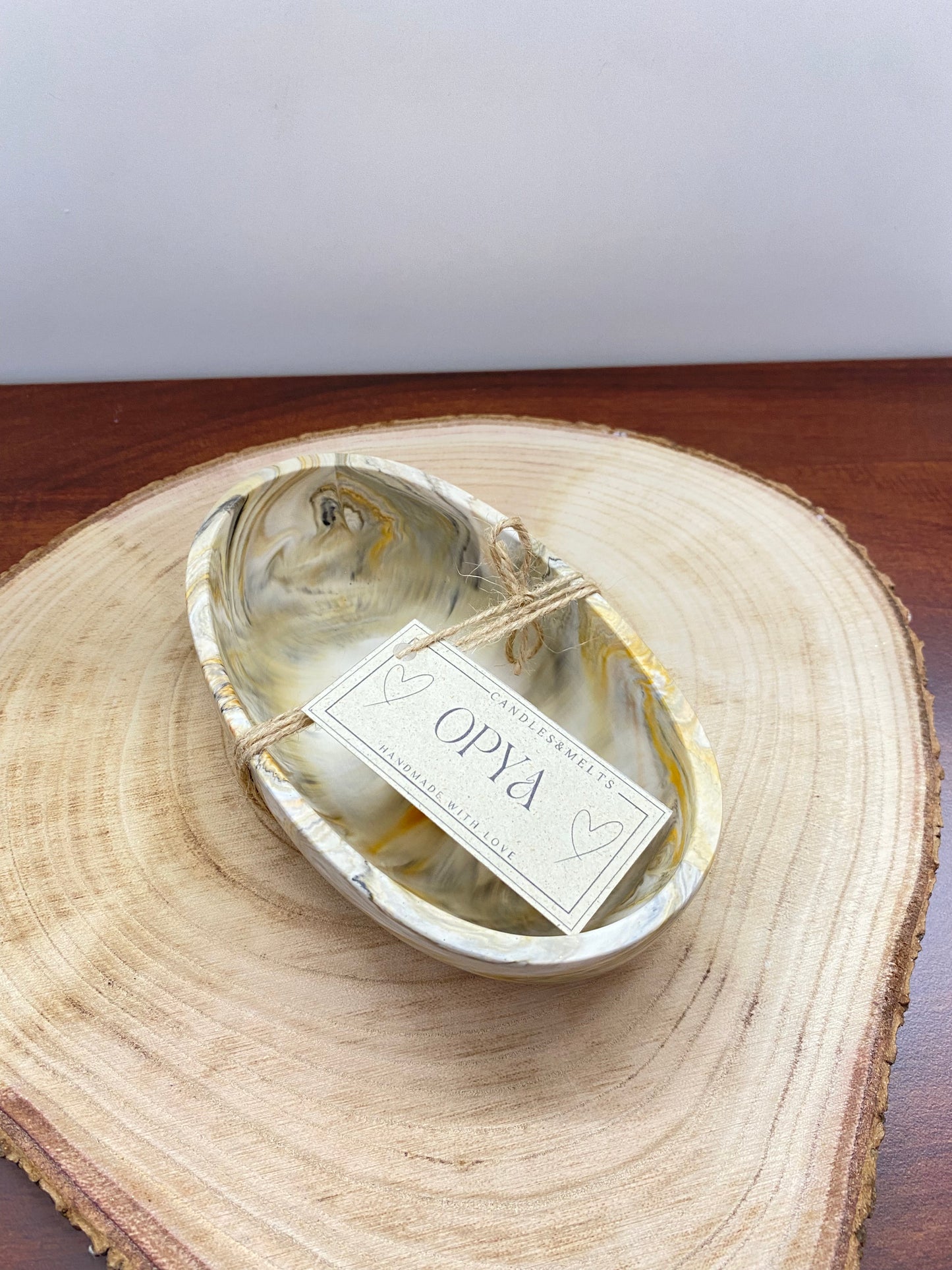 Ovale Jesin Schale – Golden Drift Collection