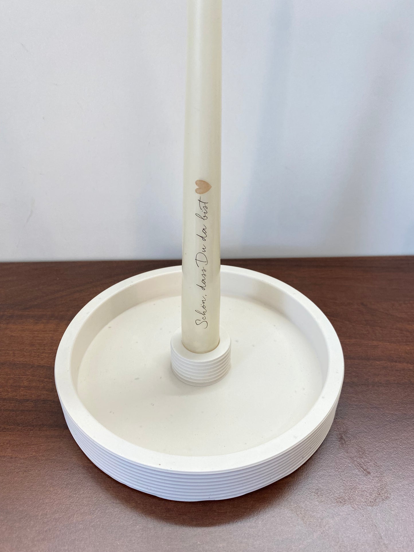 Jesin Kerzenhalter Set inkl. Stabkerze – personalisiert „Schön, dass du da bist“