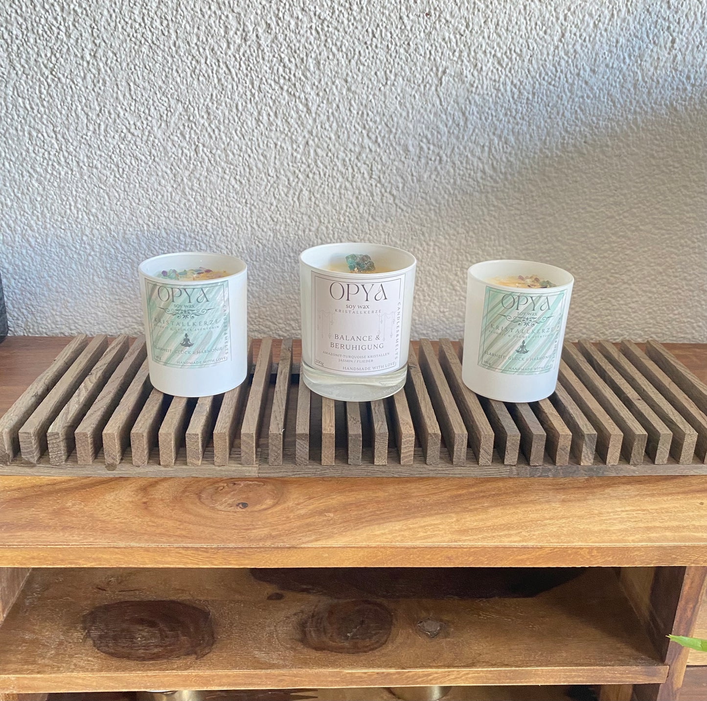 Handgefertigtes Holztablett aus Massivholz – Minimalistischer Kerzenuntersteller