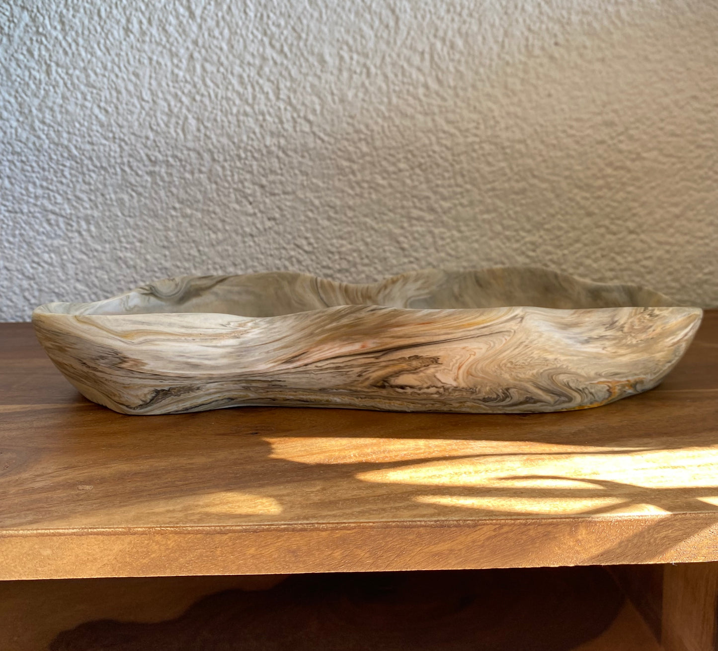 Exklusive Jesin Schale 30 × 13 cm – Modernes Wohnaccessoire in Steinoptik