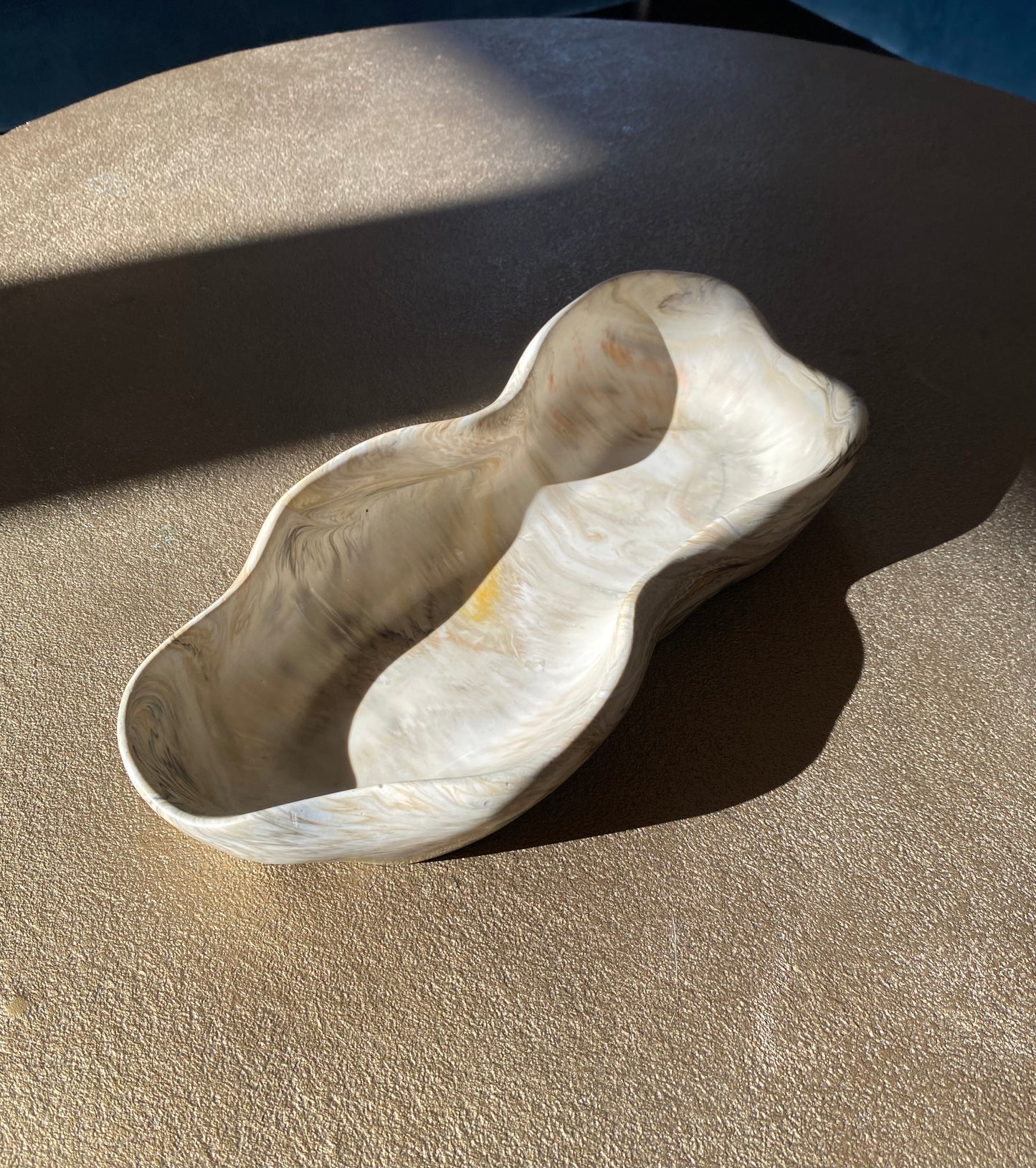 Exklusive Jesin Schale 30 × 13 cm – Modernes Wohnaccessoire in Steinoptik