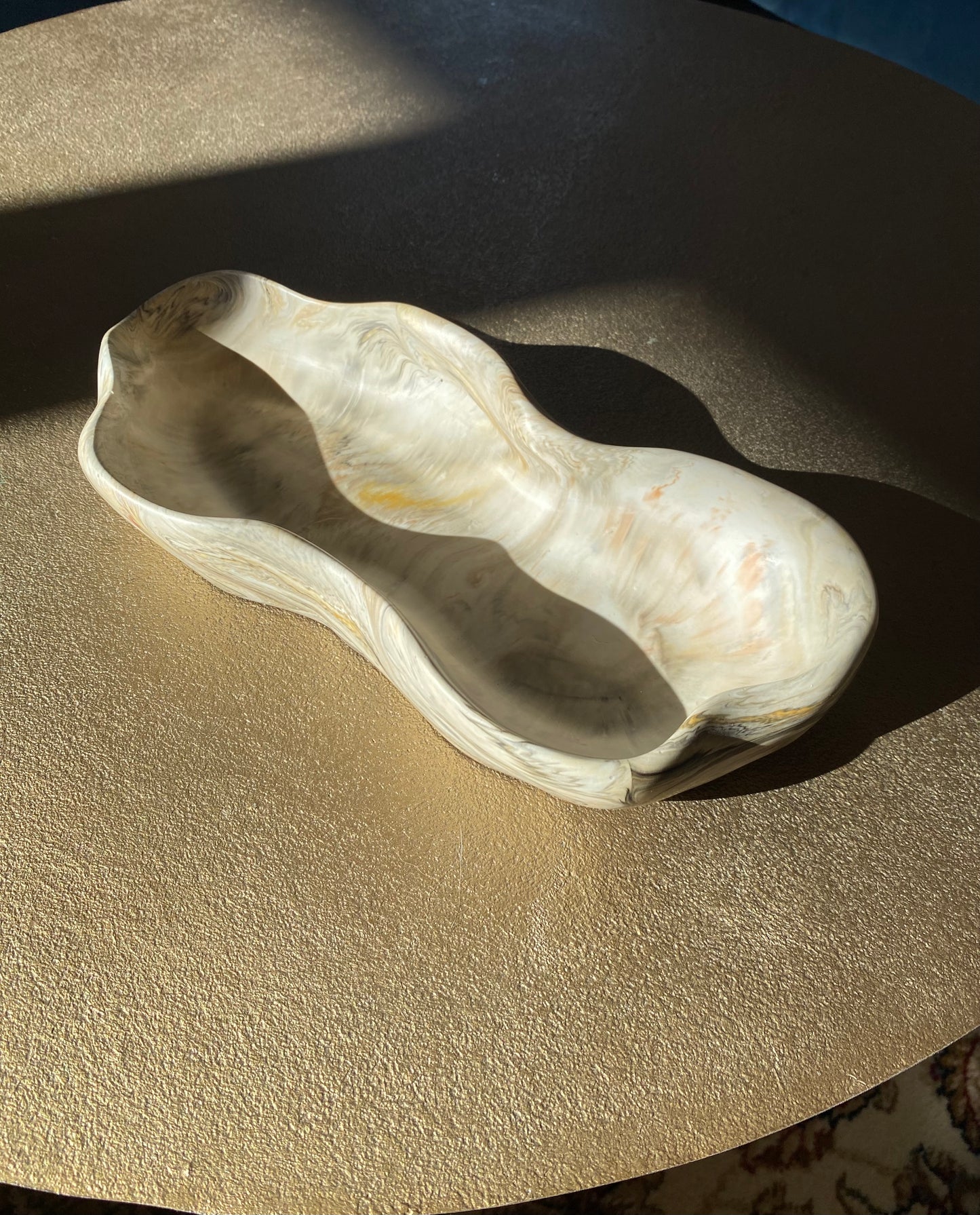 Exklusive Jesin Schale 30 × 13 cm – Modernes Wohnaccessoire in Steinoptik