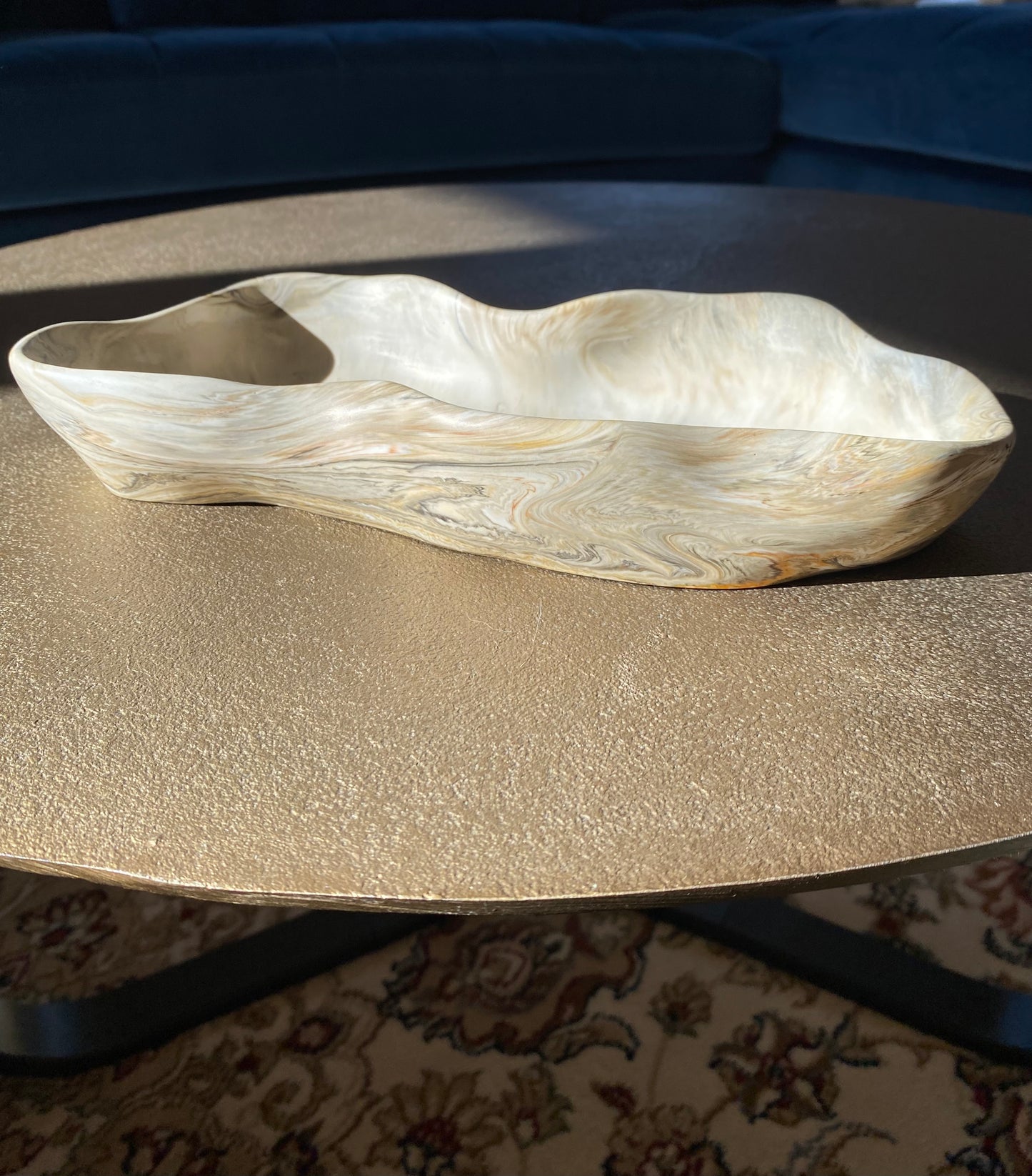 Exklusive Jesin Schale 30 × 13 cm – Modernes Wohnaccessoire in Steinoptik