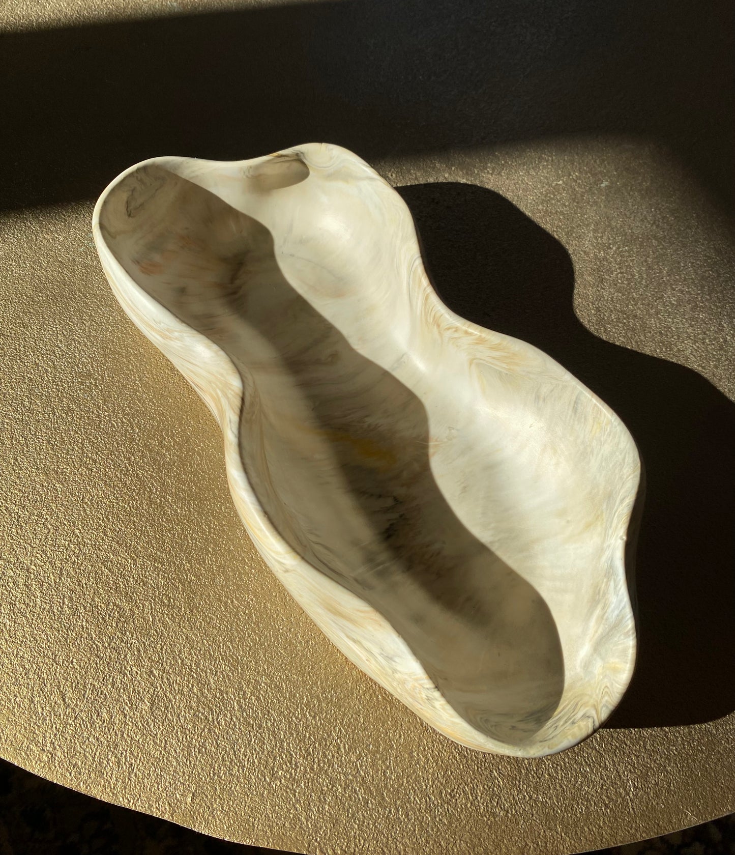 Exklusive Jesin Schale 30 × 13 cm – Modernes Wohnaccessoire in Steinoptik