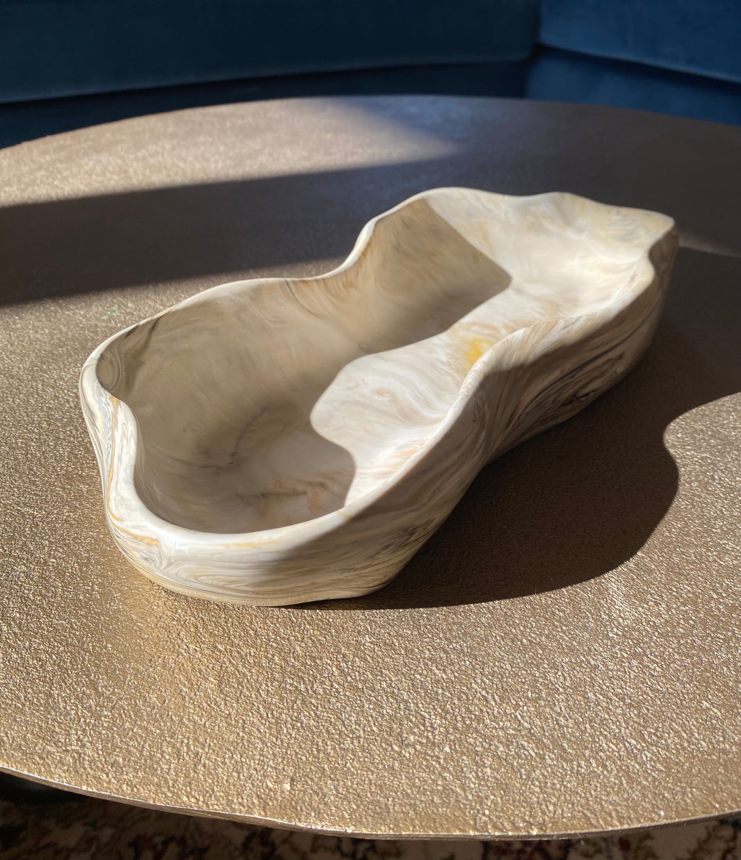 Exklusive Jesin Schale 30 × 13 cm – Modernes Wohnaccessoire in Steinoptik