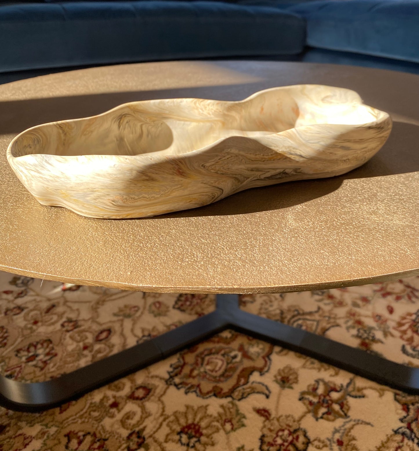 Exklusive Jesin Schale 30 × 13 cm – Modernes Wohnaccessoire in Steinoptik