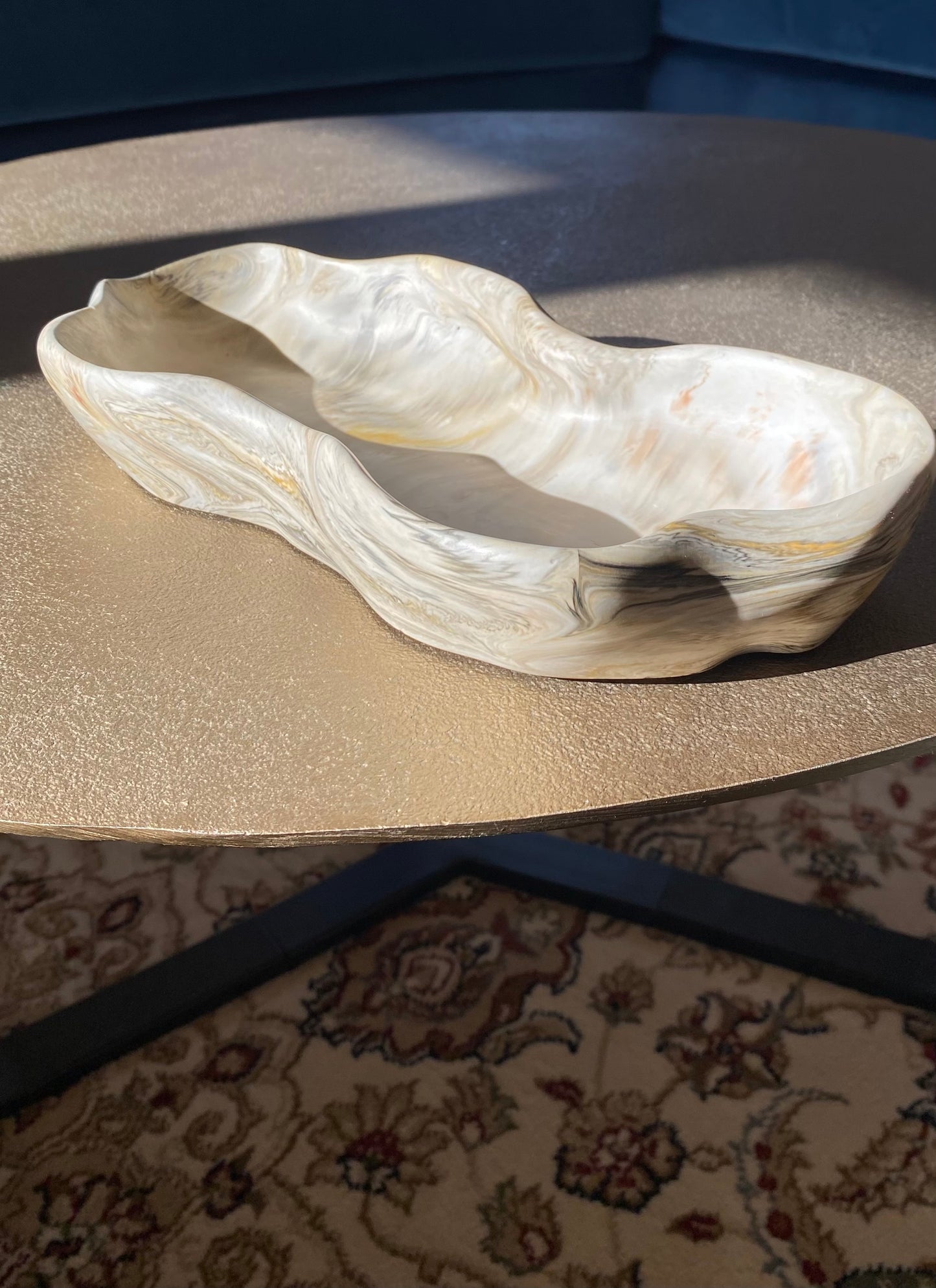 Exklusive Jesin Schale 30 × 13 cm – Modernes Wohnaccessoire in Steinoptik