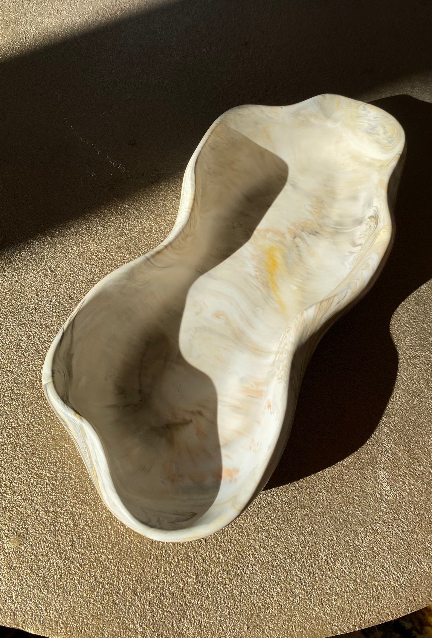 Exklusive Jesin Schale 30 × 13 cm – Modernes Wohnaccessoire in Steinoptik