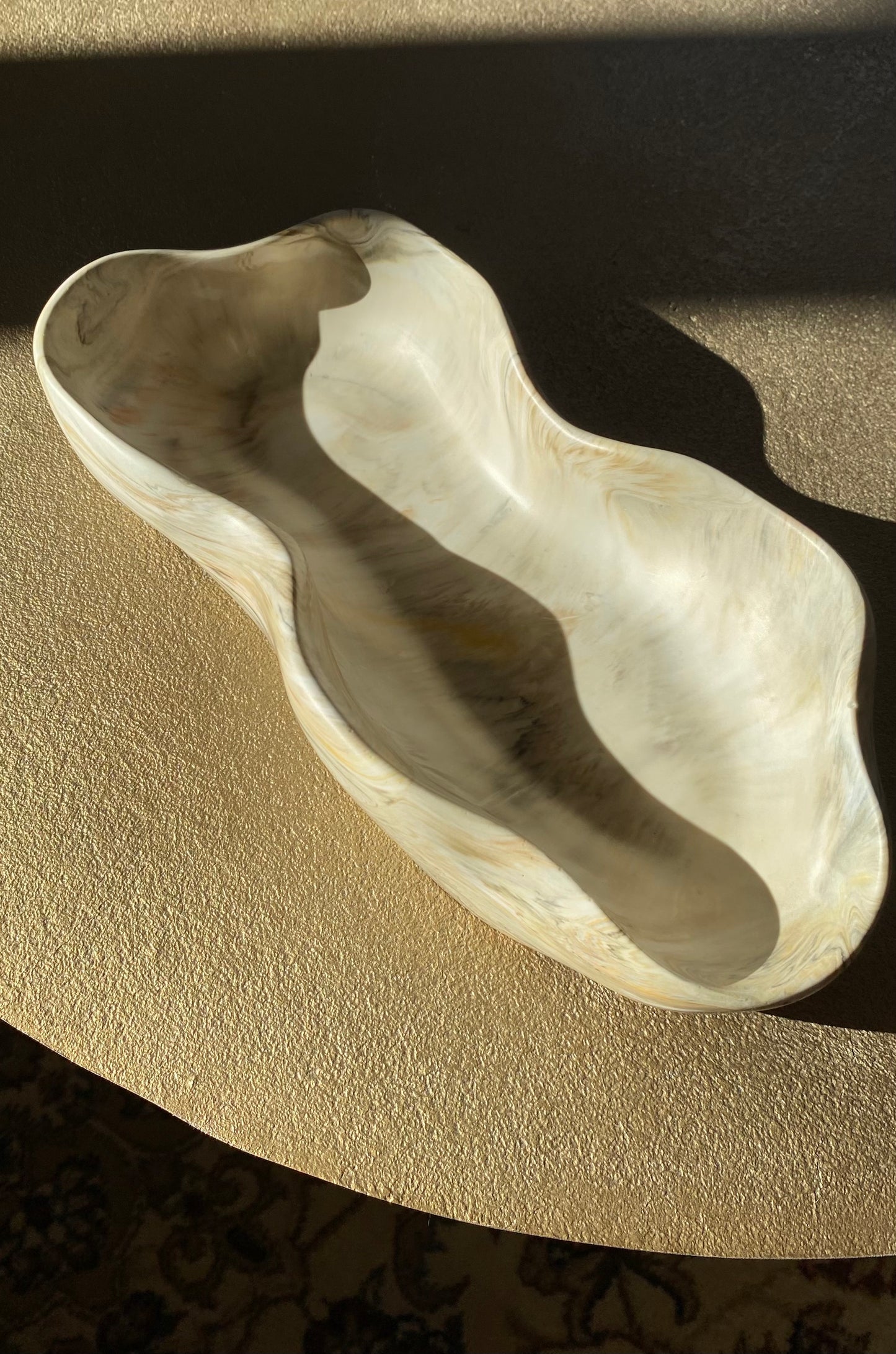 Exklusive Jesin Schale 30 × 13 cm – Modernes Wohnaccessoire in Steinoptik