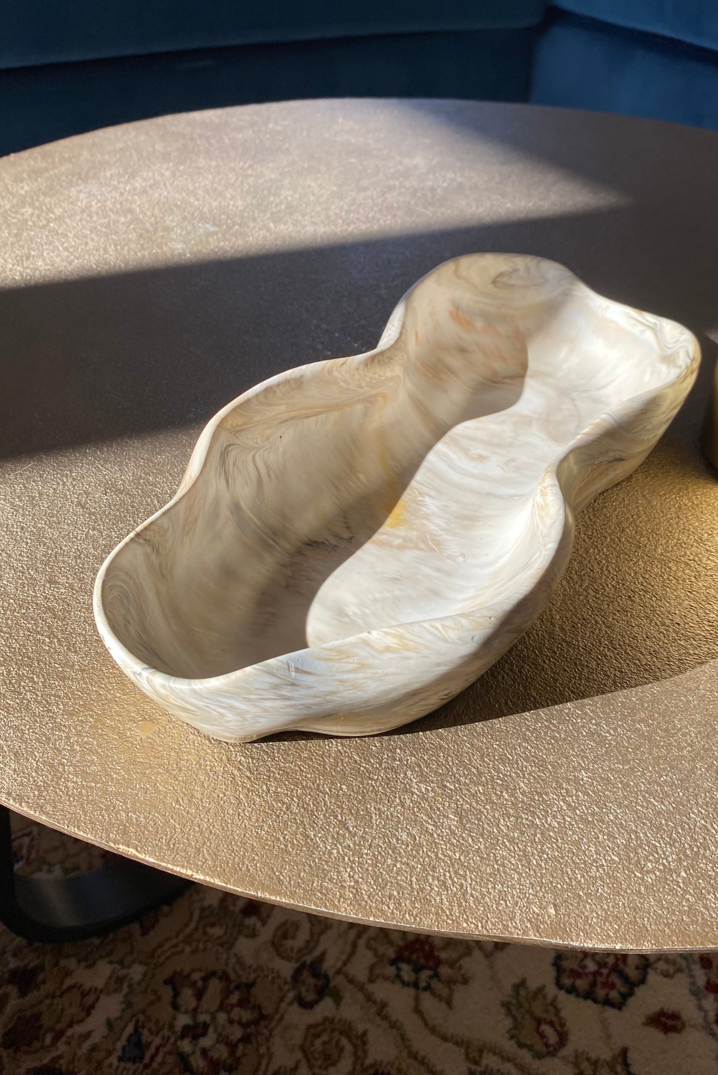 Exklusive Jesin Schale 30 × 13 cm – Modernes Wohnaccessoire in Steinoptik