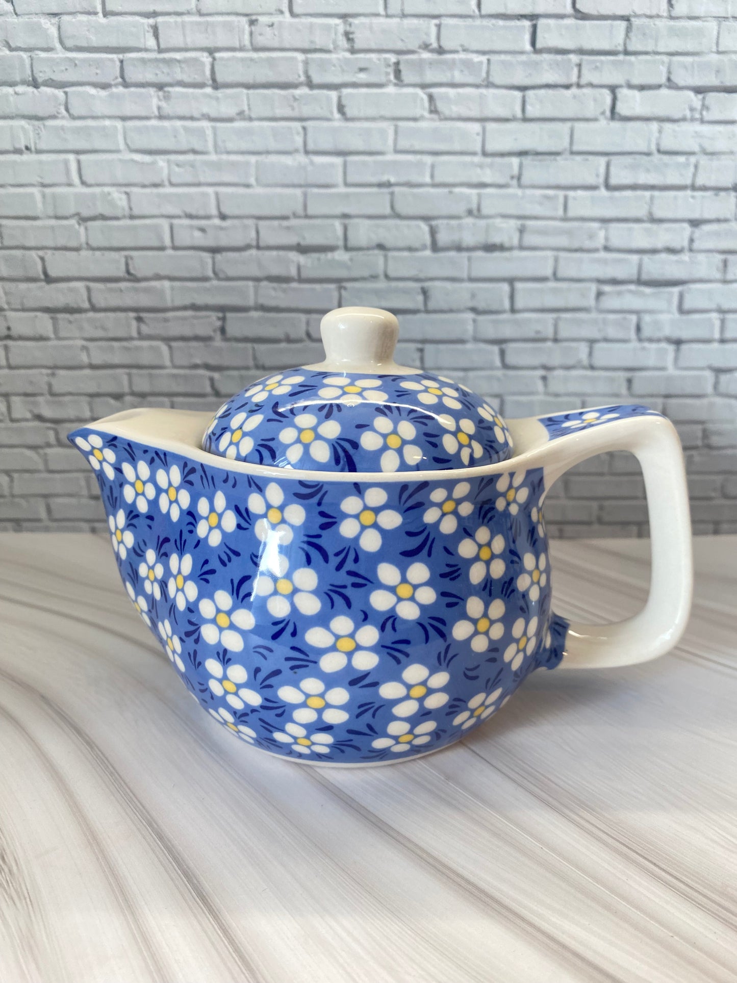 Teekannen Set mit 3 Tassen – Keramik Teeset mit Teekanne mit  Sieb