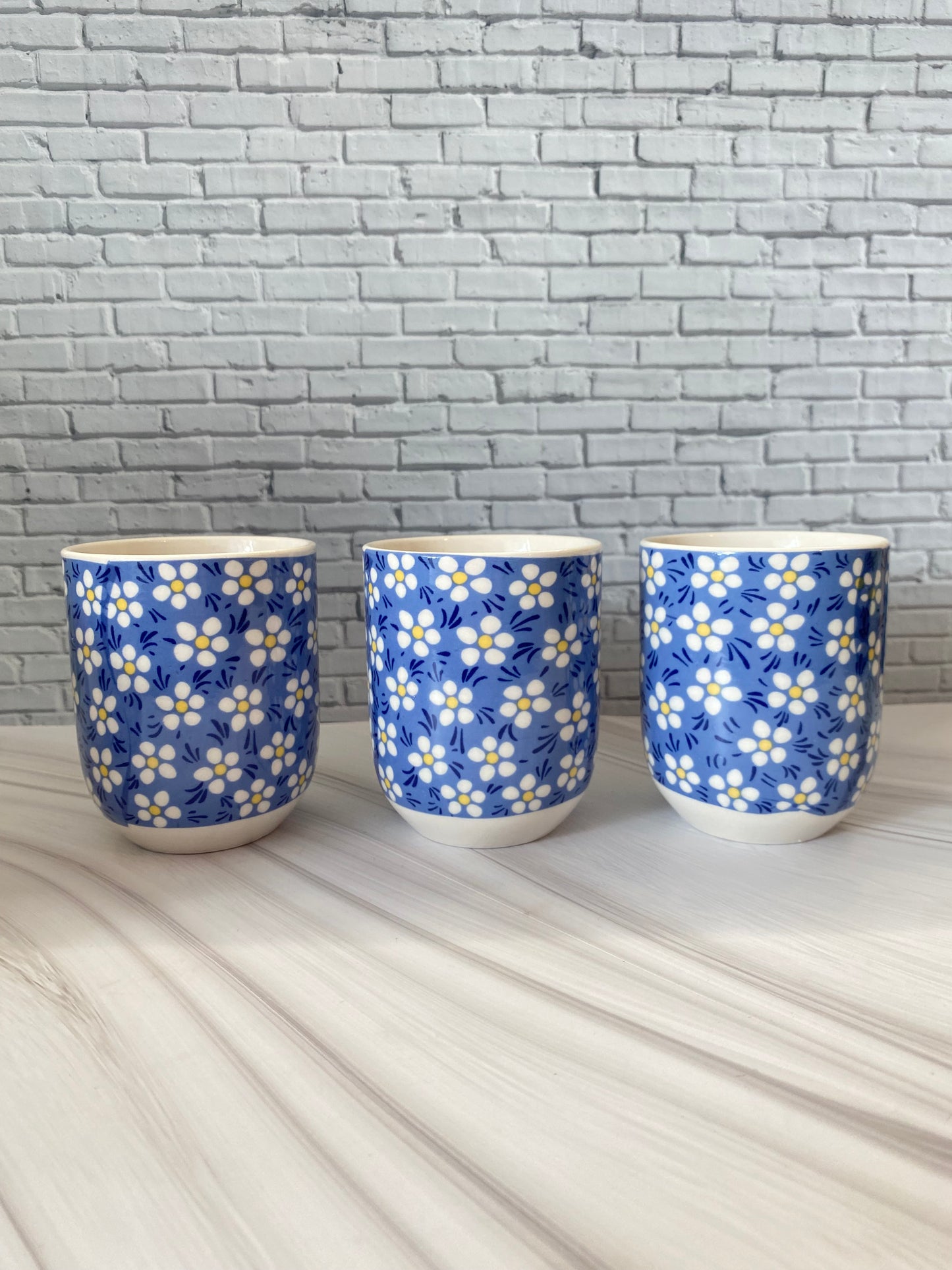 Teekannen Set mit 3 Tassen – Keramik Teeset mit Teekanne mit  Sieb