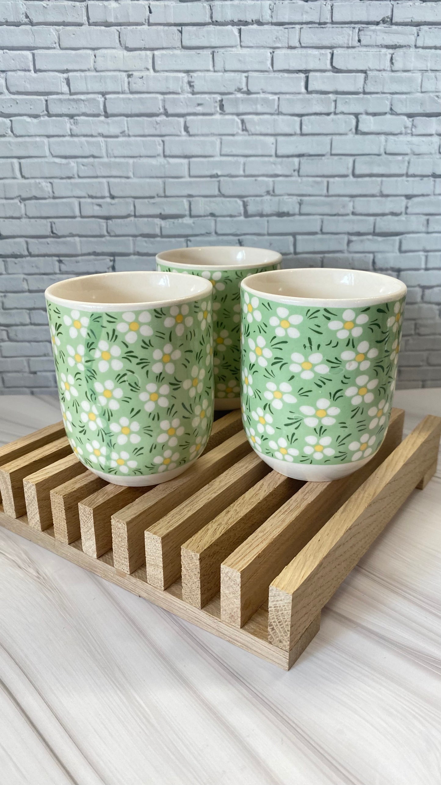 Teekannen Set mit 3 Tassen – Keramik Teeset mit Teekanne mit  Sieb