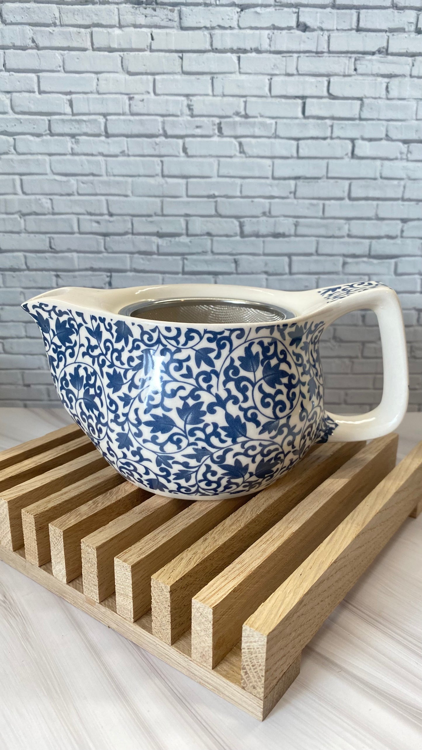 Teekannen Set mit 3 Tassen – Keramik Teeset mit Teekanne mit  Sieb