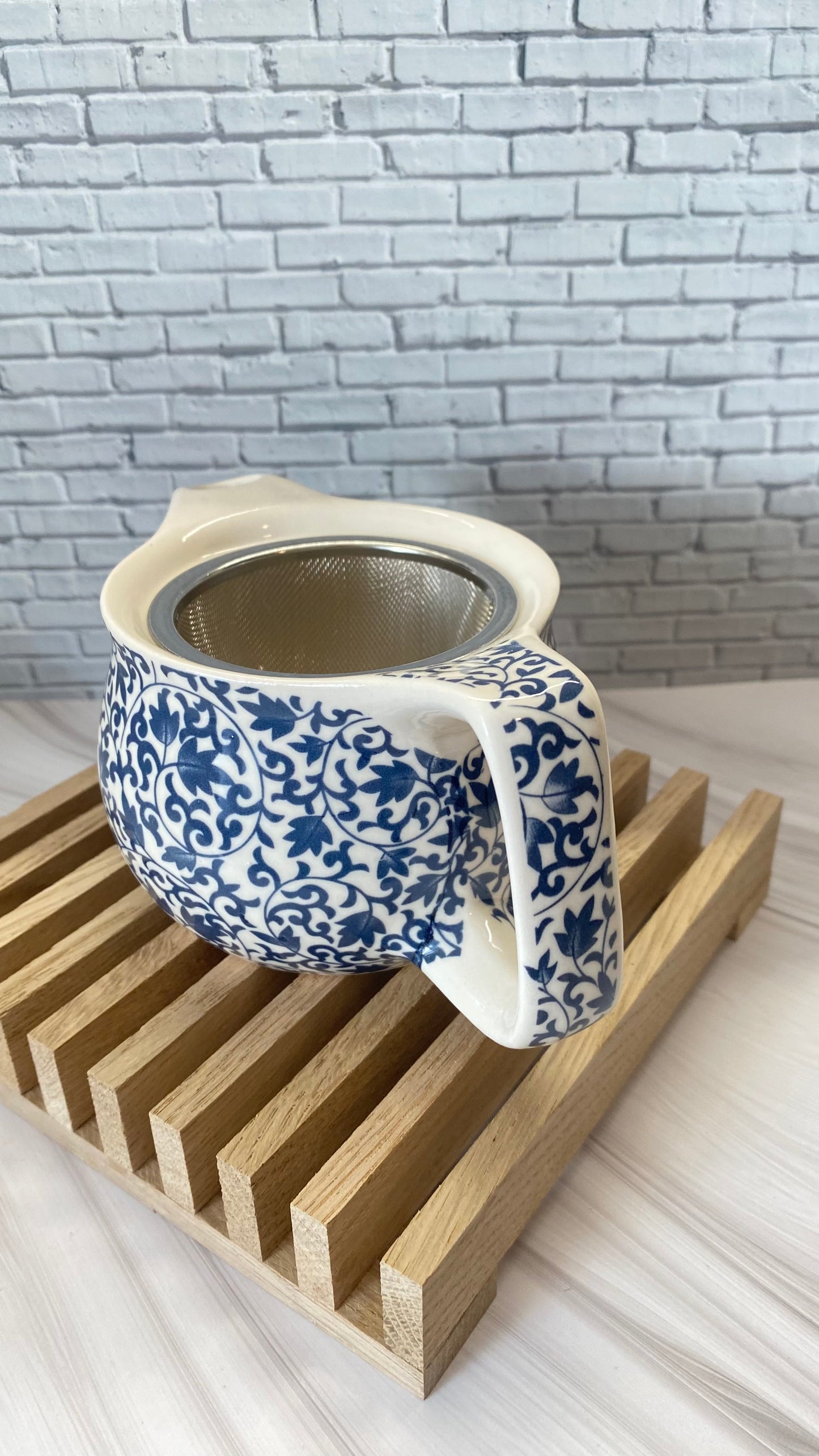 Teekannen Set mit 3 Tassen – Keramik Teeset mit Teekanne mit  Sieb