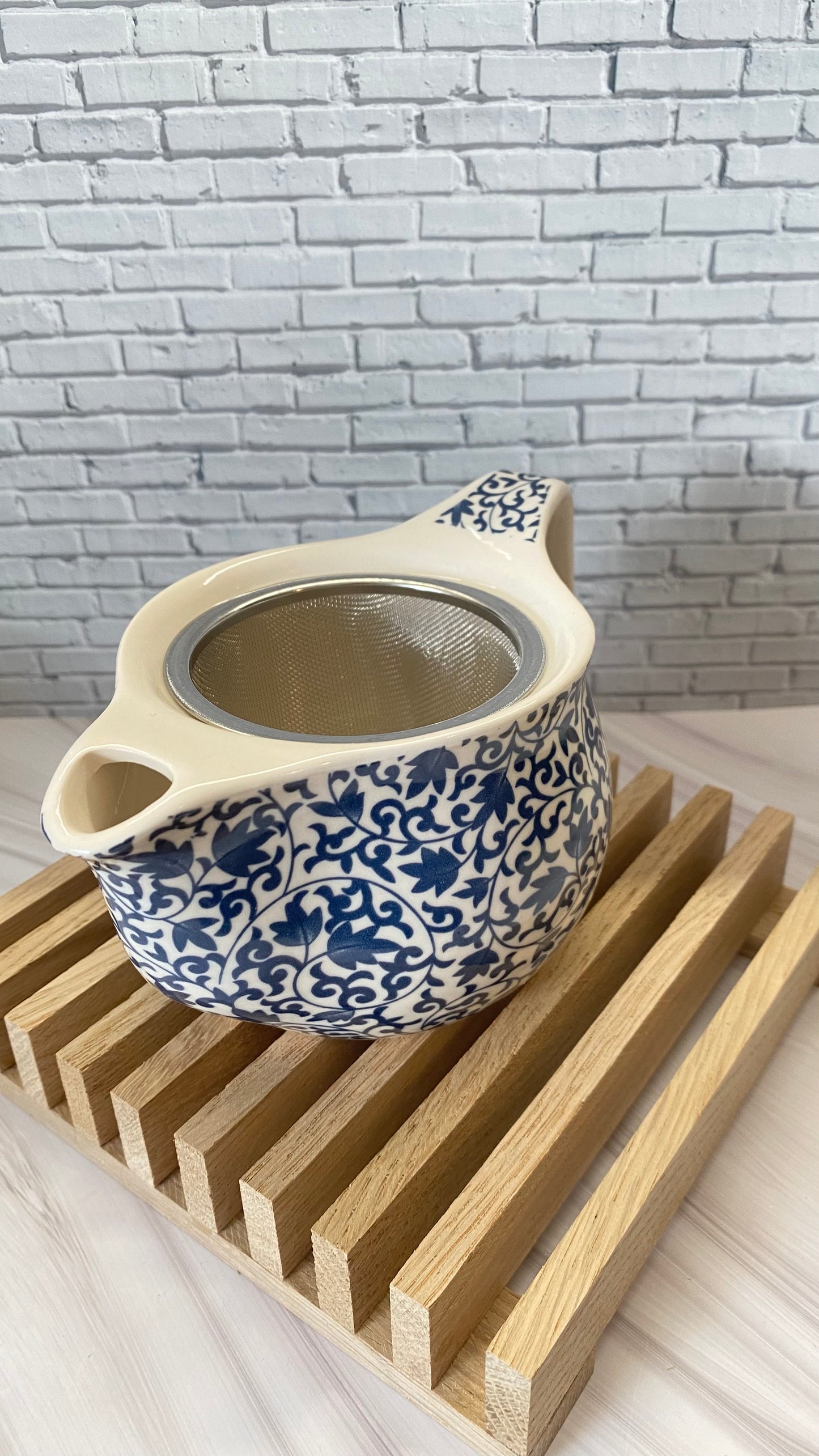 Teekannen Set mit 3 Tassen – Keramik Teeset mit Teekanne mit  Sieb