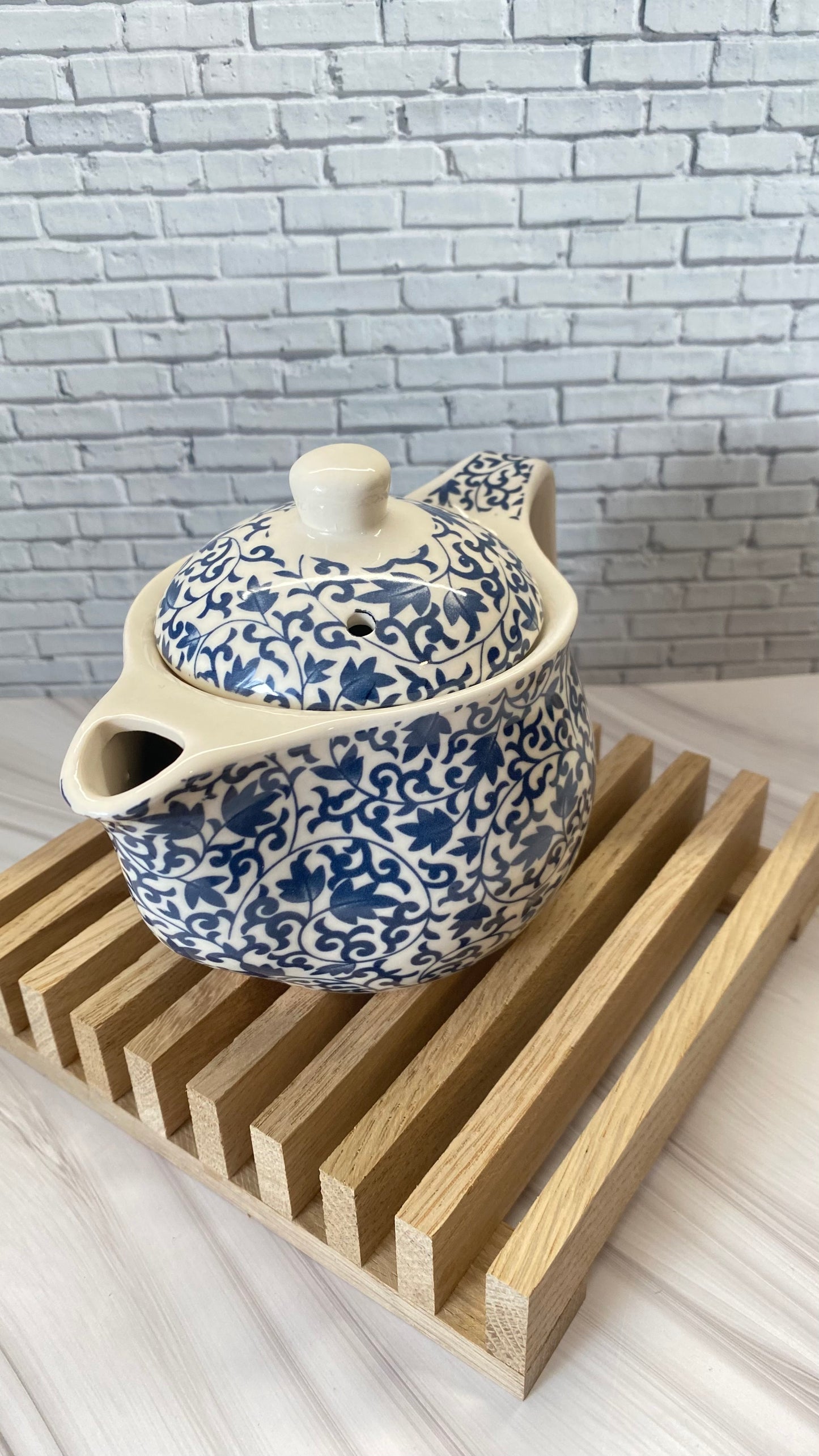 Teekannen Set mit 3 Tassen – Keramik Teeset mit Teekanne mit  Sieb