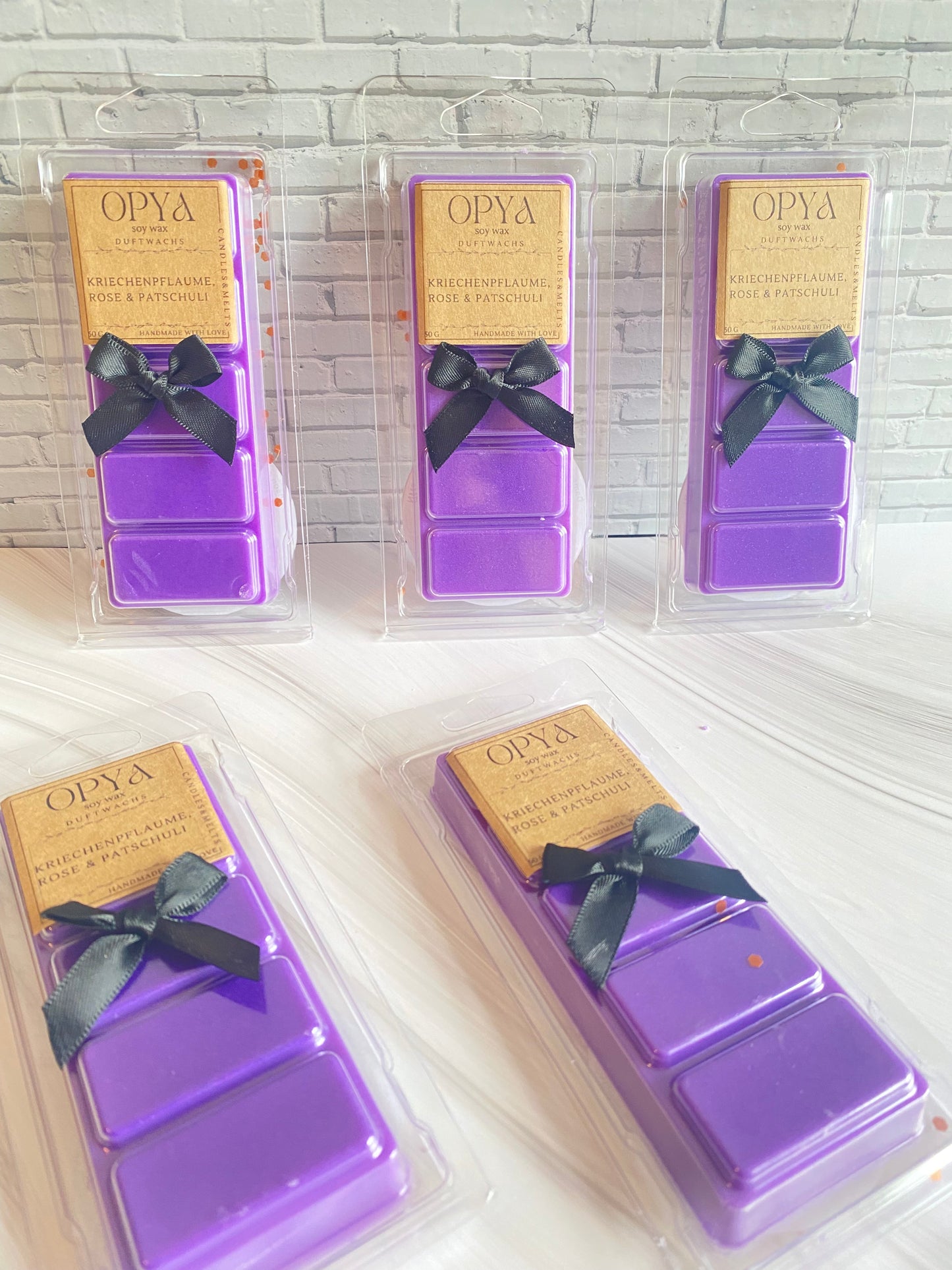 Melts / Duftwachs  für Duftlampe - Kriechen-Pflaume, Rose, Patschuli - 50g