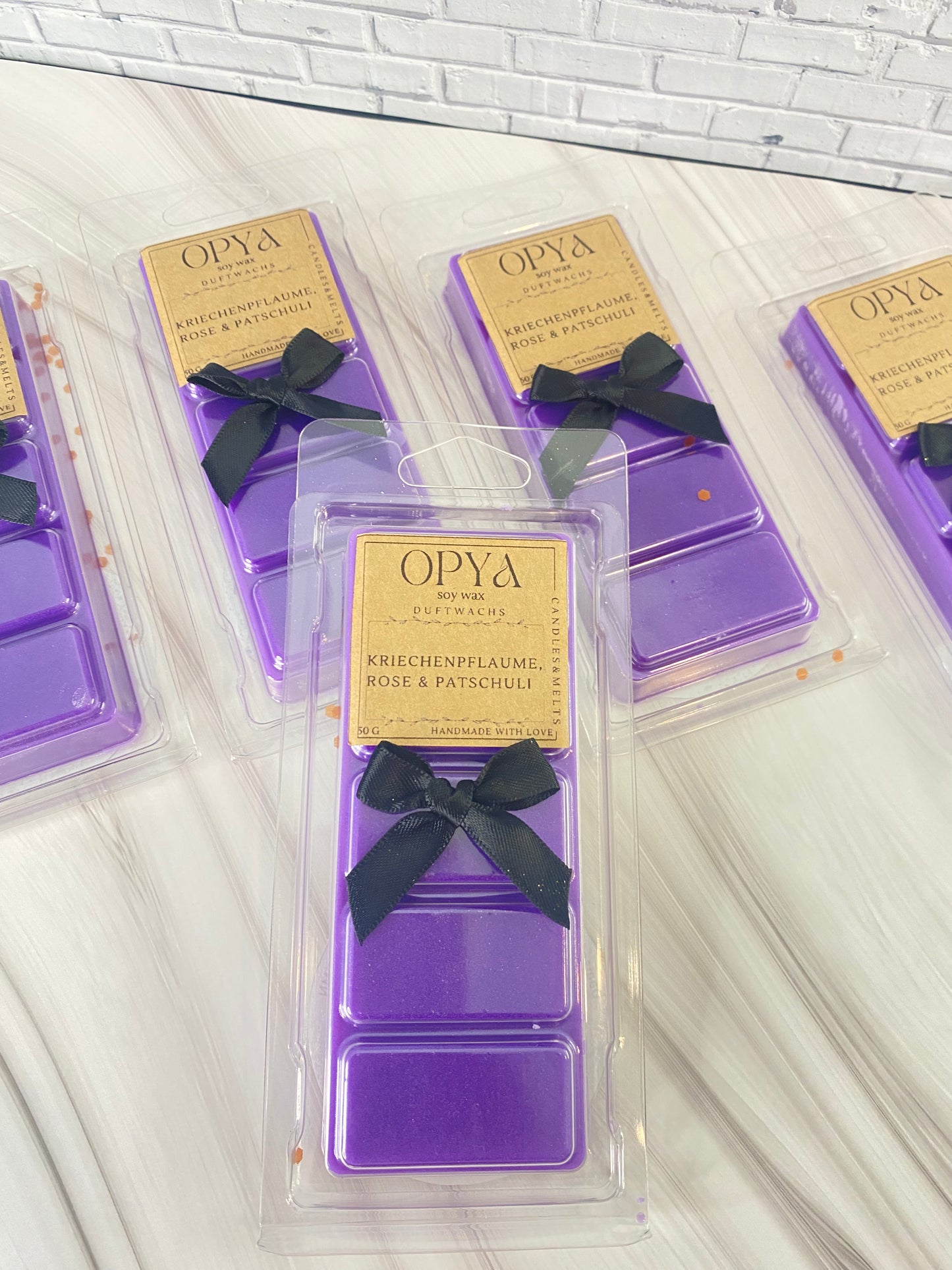 Melts / Duftwachs  für Duftlampe - Kriechen-Pflaume, Rose, Patschuli - 50g