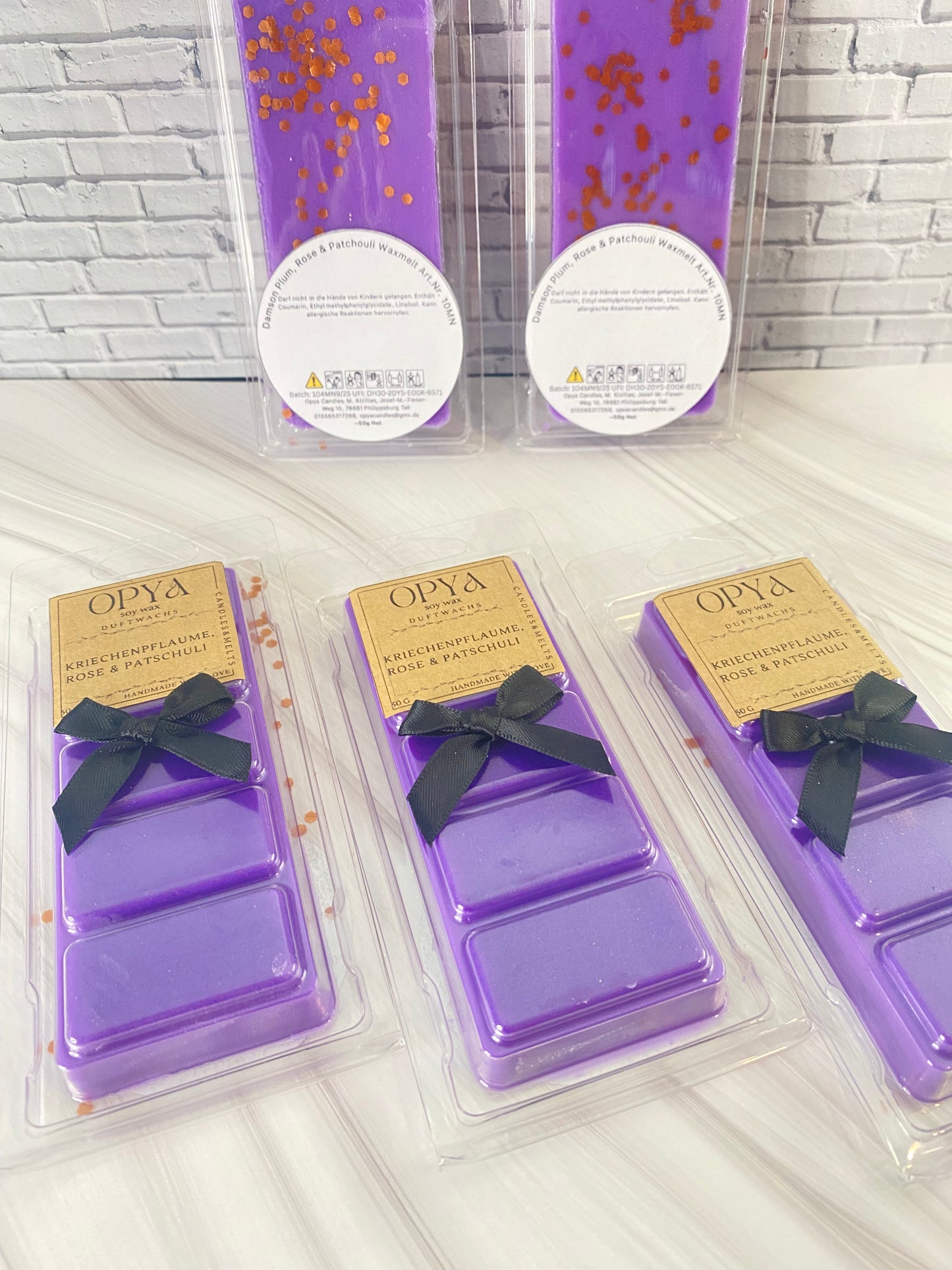 Melts / Duftwachs  für Duftlampe - Kriechen-Pflaume, Rose, Patschuli - 50g