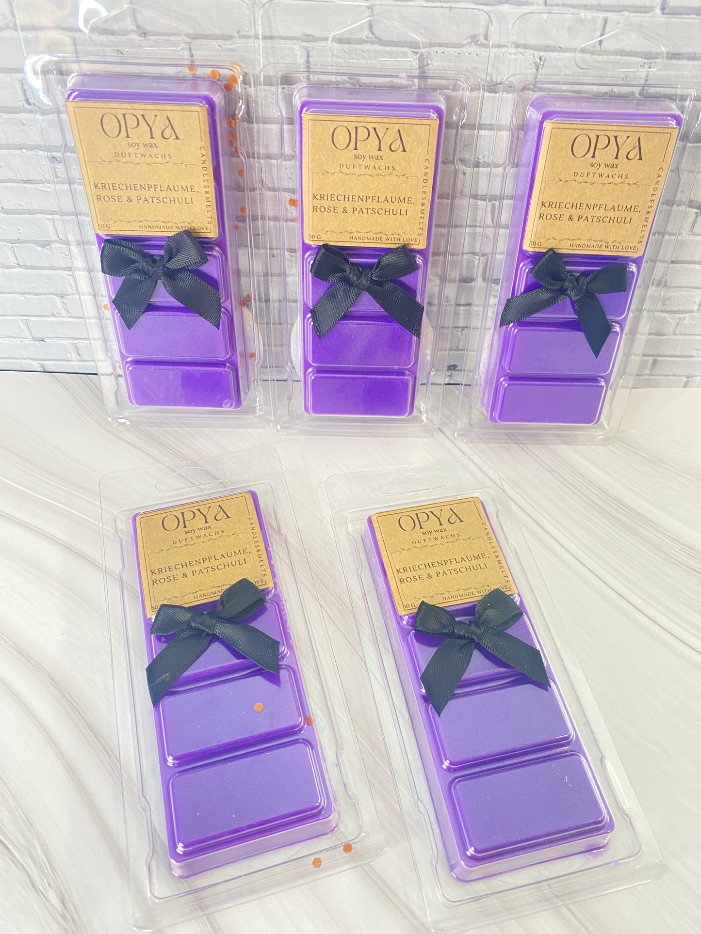 Melts / Duftwachs  für Duftlampe - Kriechen-Pflaume, Rose, Patschuli - 50g