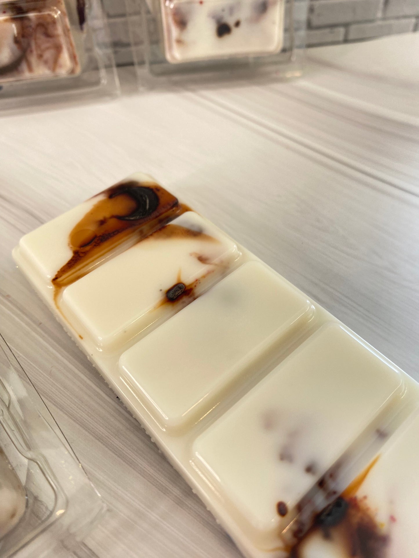 Melts / Duftwachs für Duftlampe  - Turkish Coffee  mit Opalith und Sodalith Kristallen,50 g