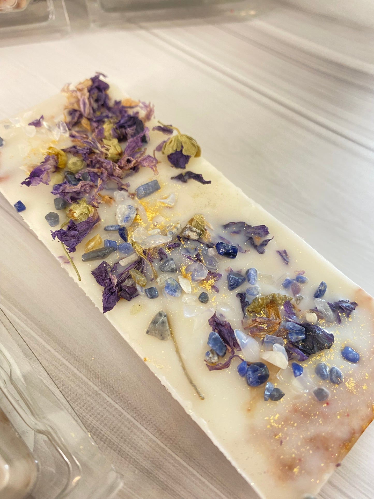 Melts / Duftwachs für Duftlampe  - Turkish Coffee  mit Opalith und Sodalith Kristallen,50 g