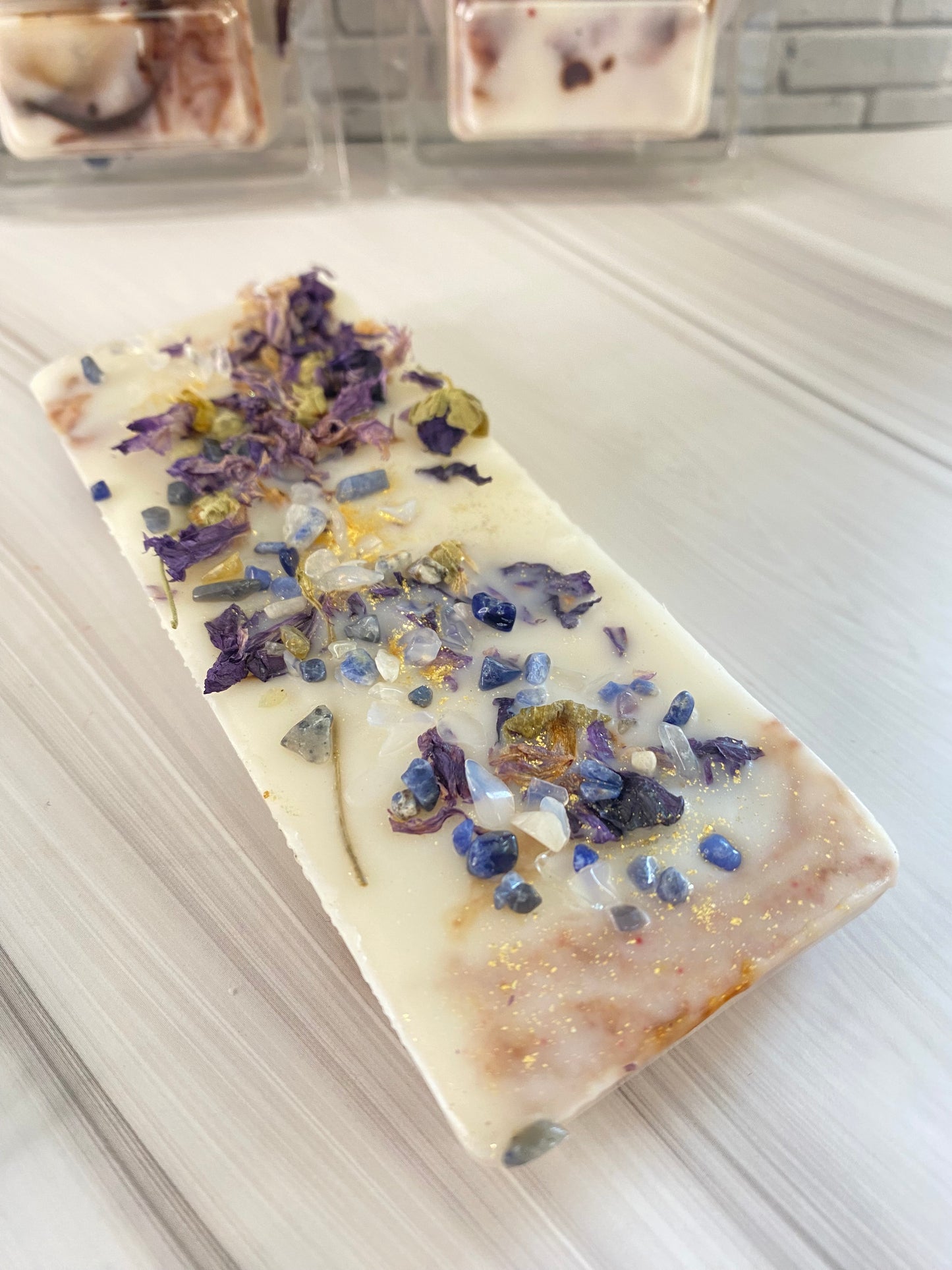 Melts / Duftwachs für Duftlampe  - Turkish Coffee  mit Opalith und Sodalith Kristallen,50 g