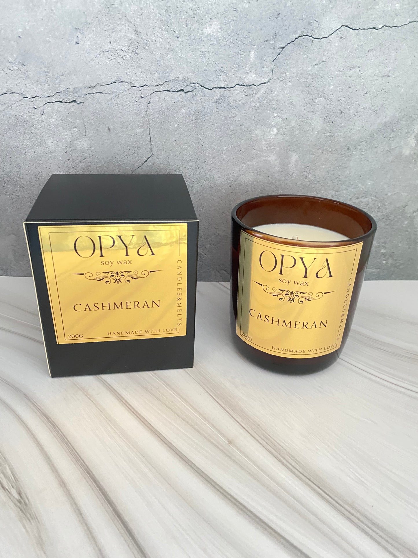 Duftkerze " Cashmeran " Reines Sojawachs, 200 g