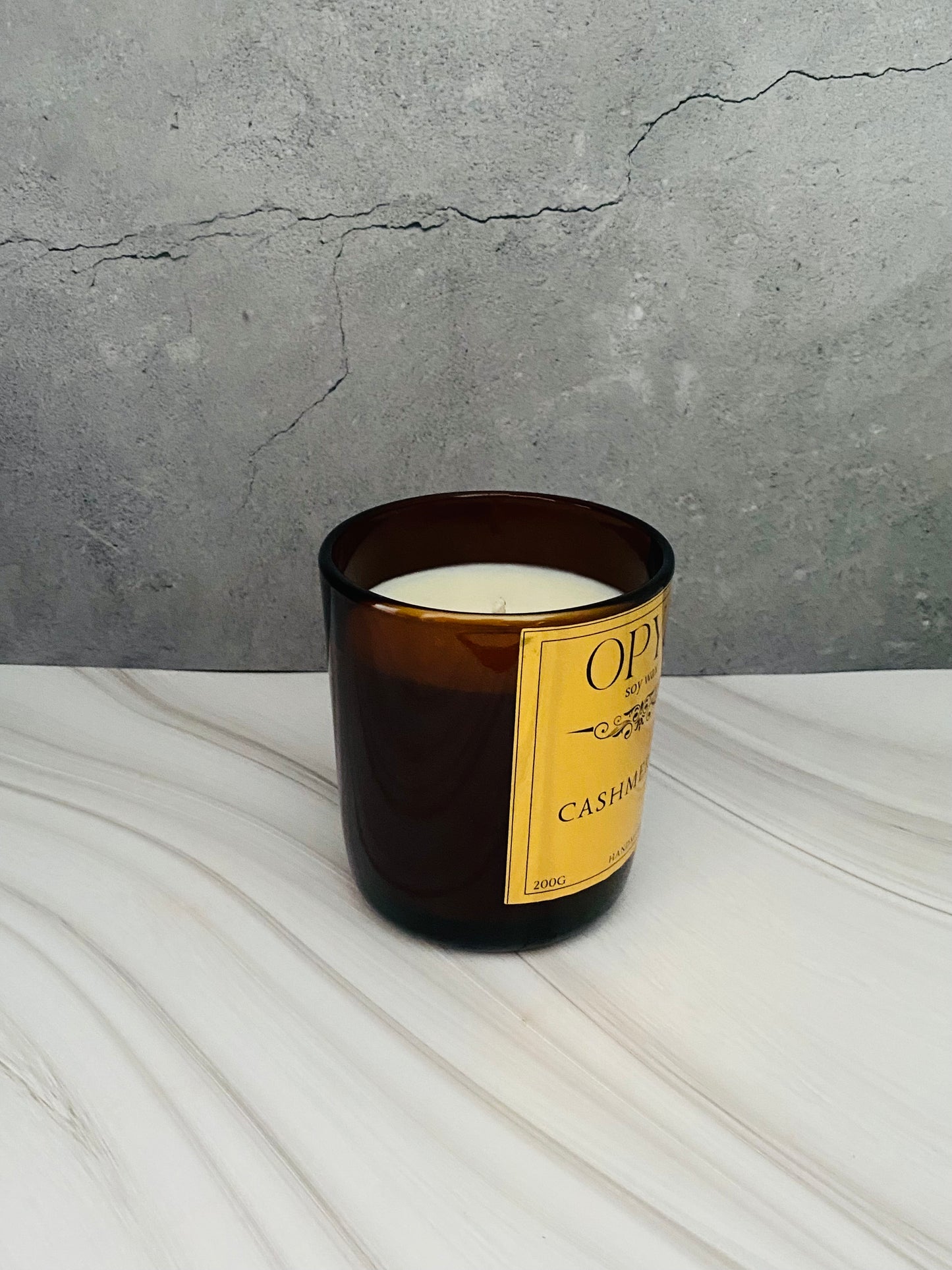 Duftkerze " Cashmeran " Reines Sojawachs, 200 g