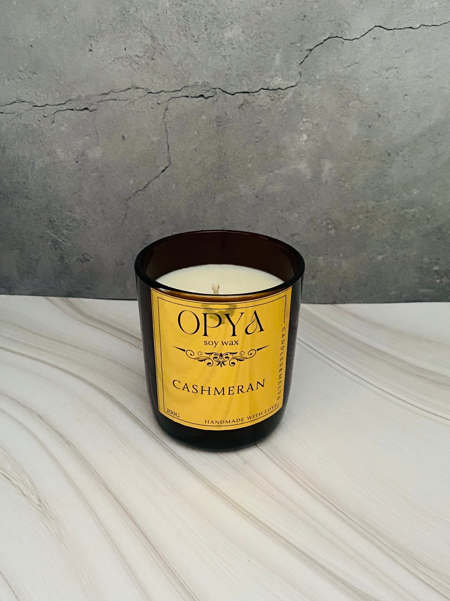 Duftkerze " Cashmeran " Reines Sojawachs, 200 g