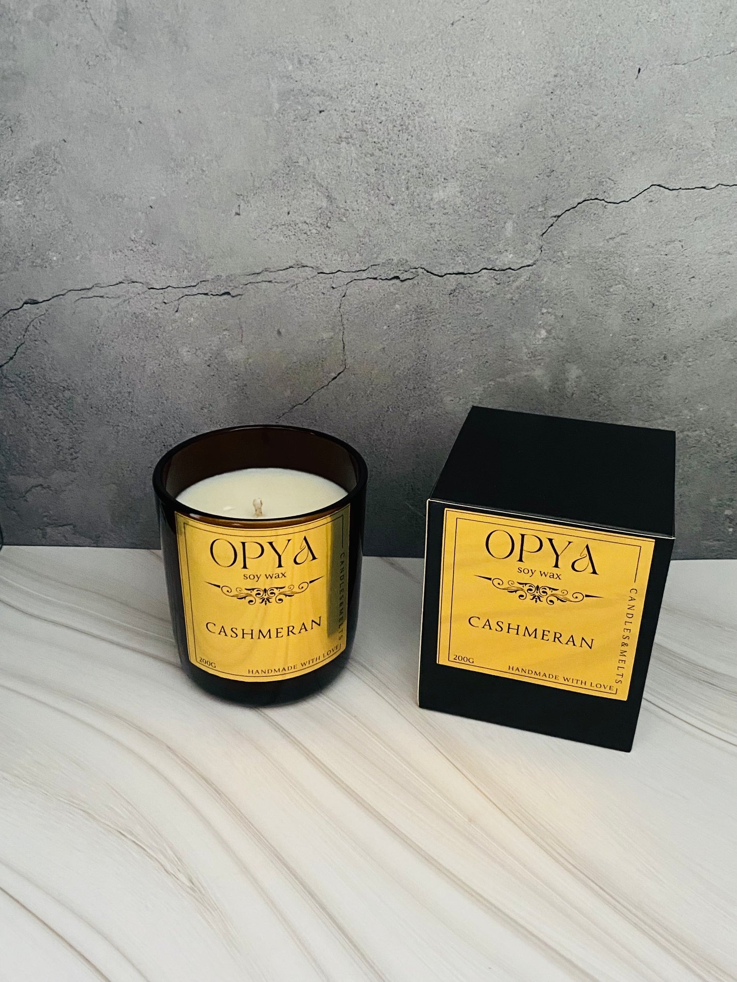 Duftkerze " Cashmeran " Reines Sojawachs, 200 g