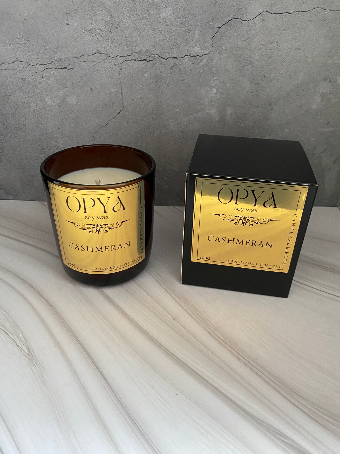 Duftkerze " Cashmeran " Reines Sojawachs, 200 g