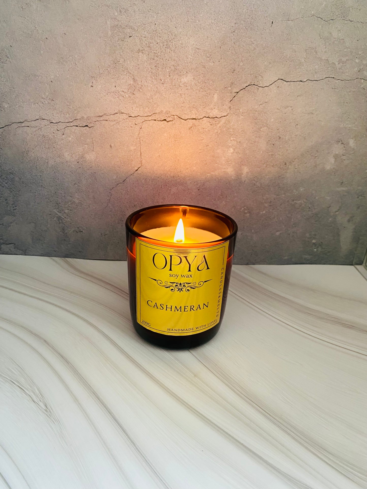 Duftkerze " Cashmeran " Reines Sojawachs, 200 g