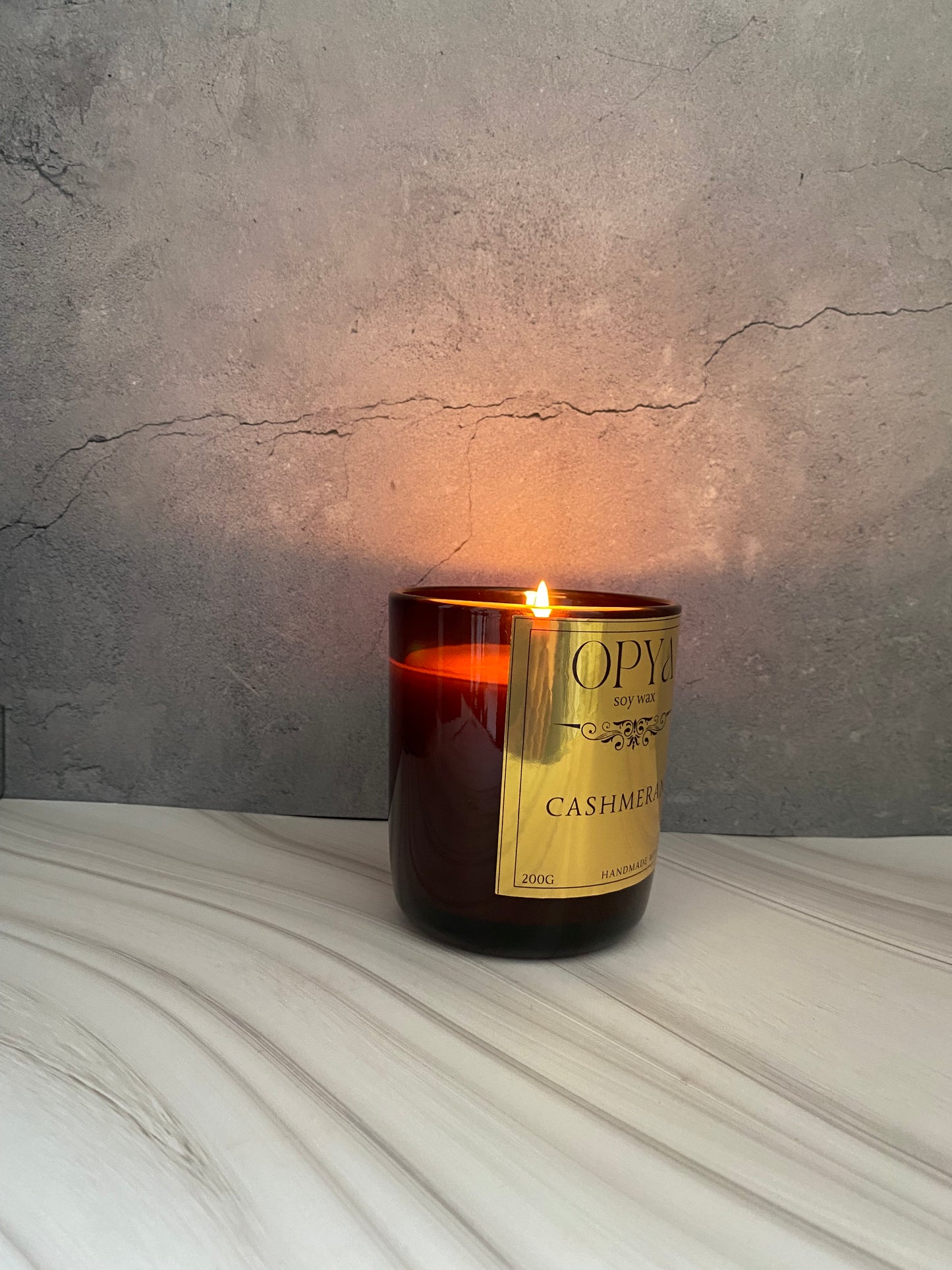 Duftkerze " Cashmeran " Reines Sojawachs, 200 g