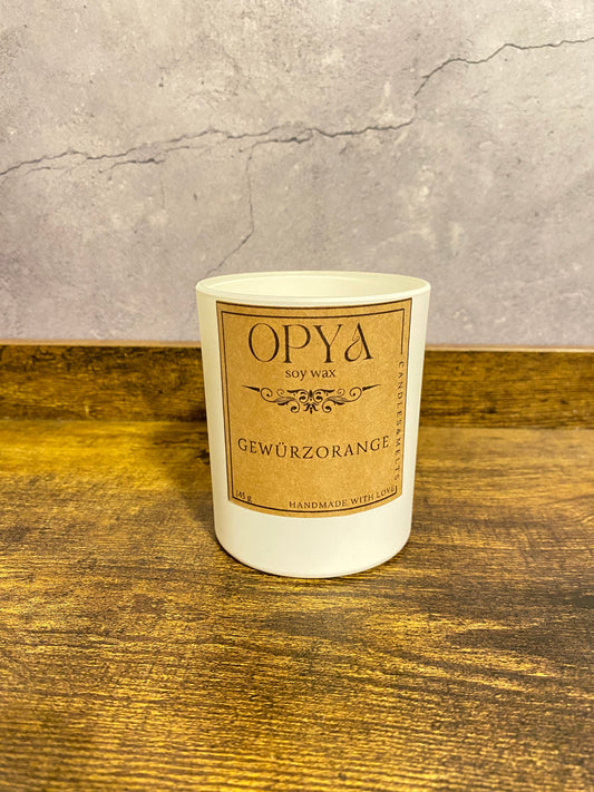 Duftkerze im Glas – Gewürzorange