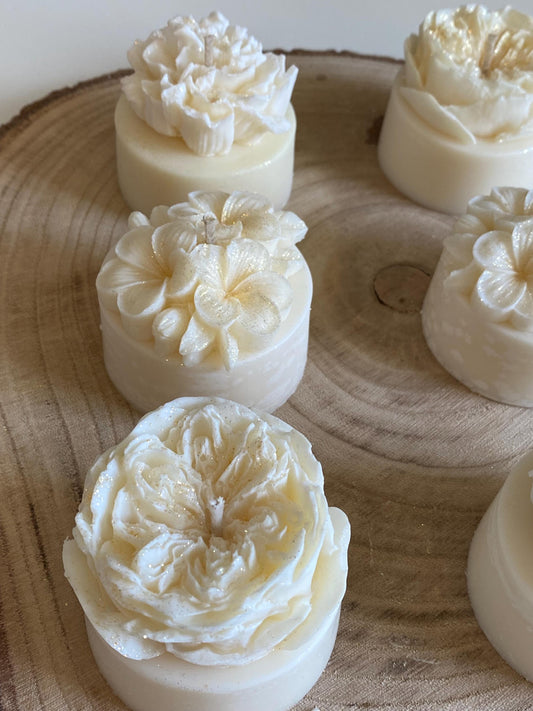 Blüten- Nelke-Rose-Orchideen - Kerze